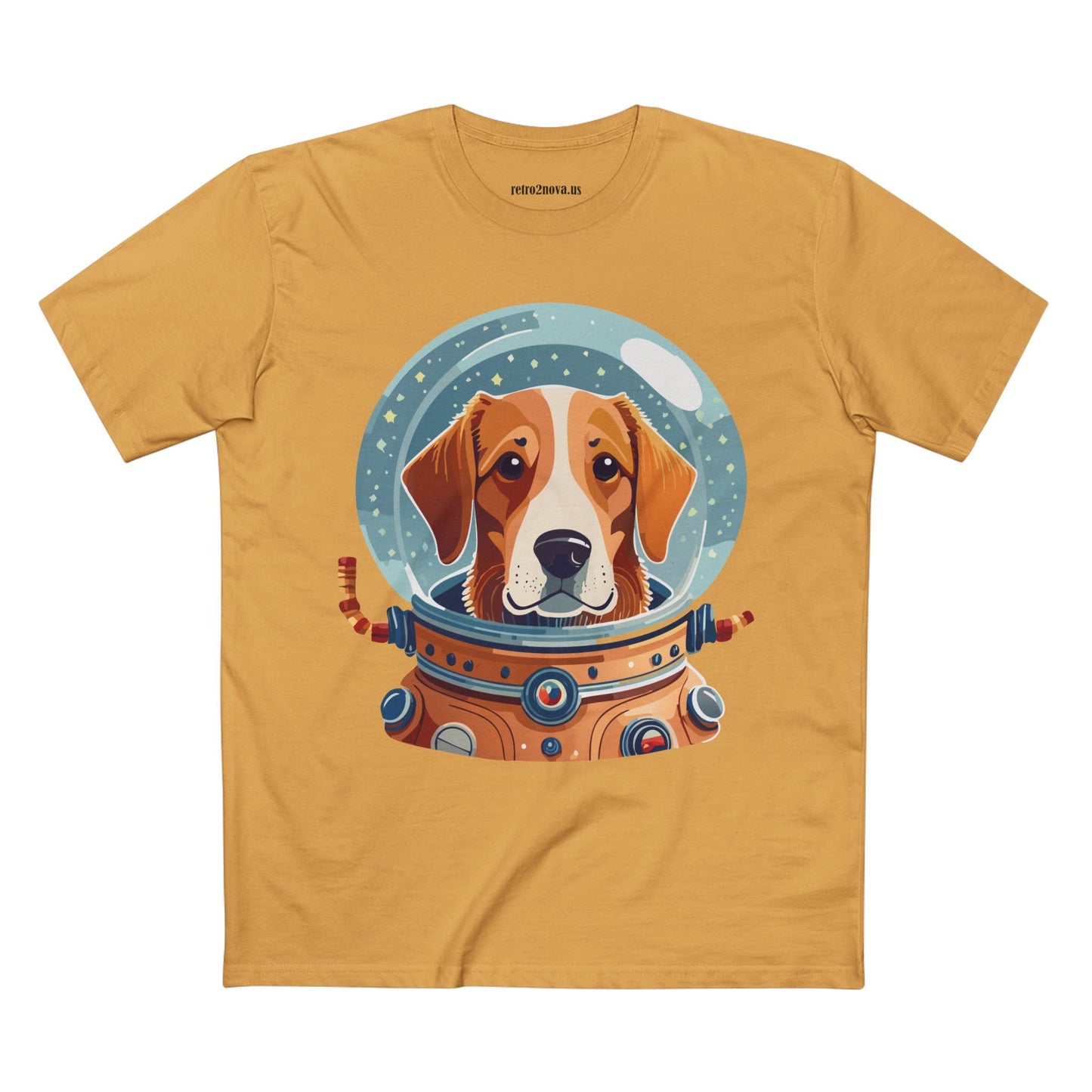 Unisex Dog Art Shirt Premium Cotton Tee With Original Animal Design From Retro2Nova Art Collection For Everyday Comfort