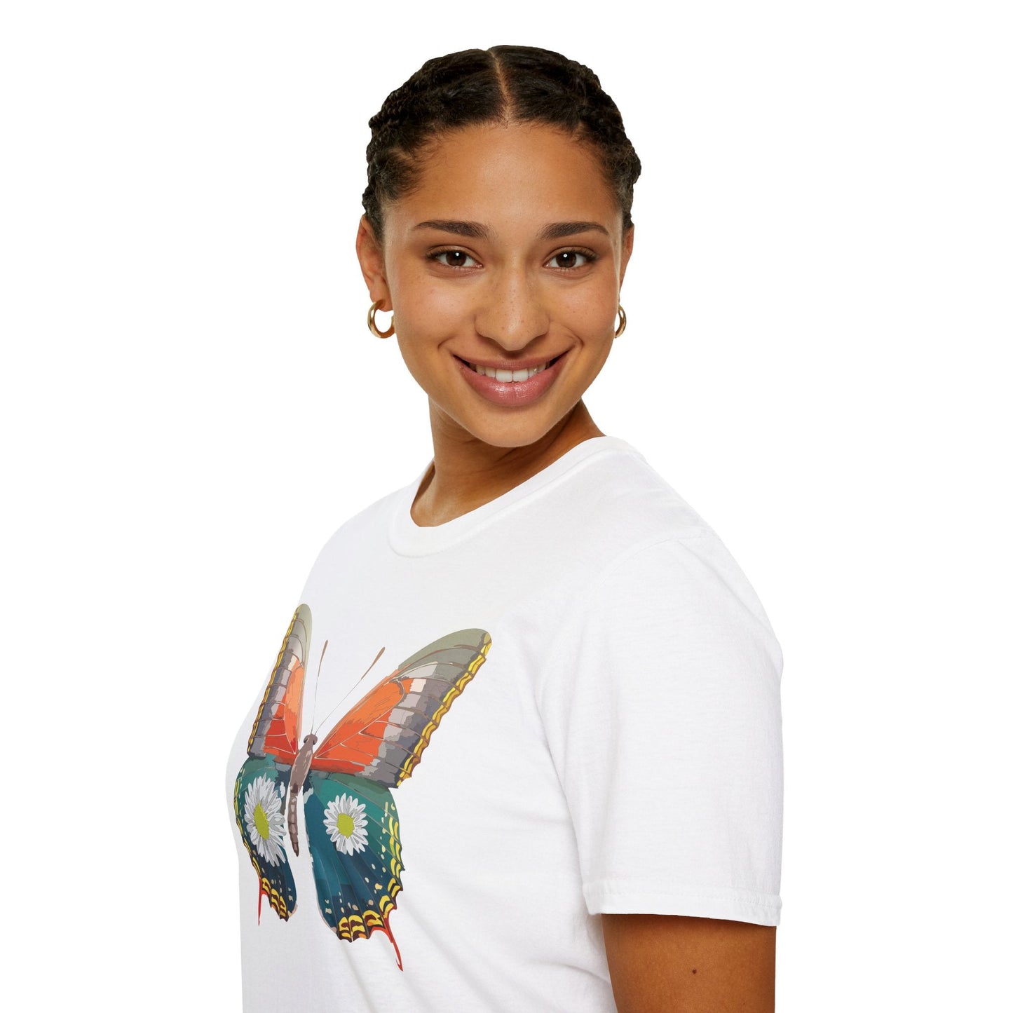 Butterfly Shirt Unisex Gildan Softstyle 64000 Short Sleeve T Shirt Monarch Design