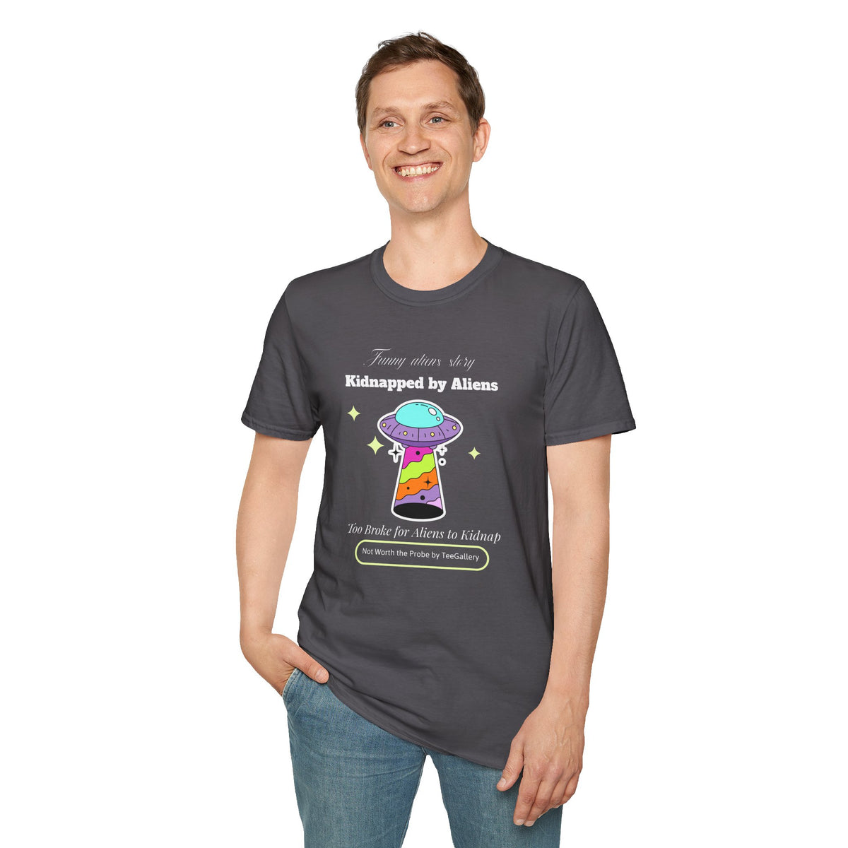 Funny UFO Aliens Graphic Unixes Gildan 100 Cotton Tee Shirt 124