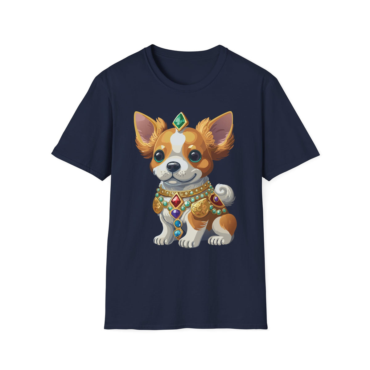 Corgi Prince T-Shirt — Cute Royal Dog Graphic Design Unisex 100 Cotton Gildan T-Shirt