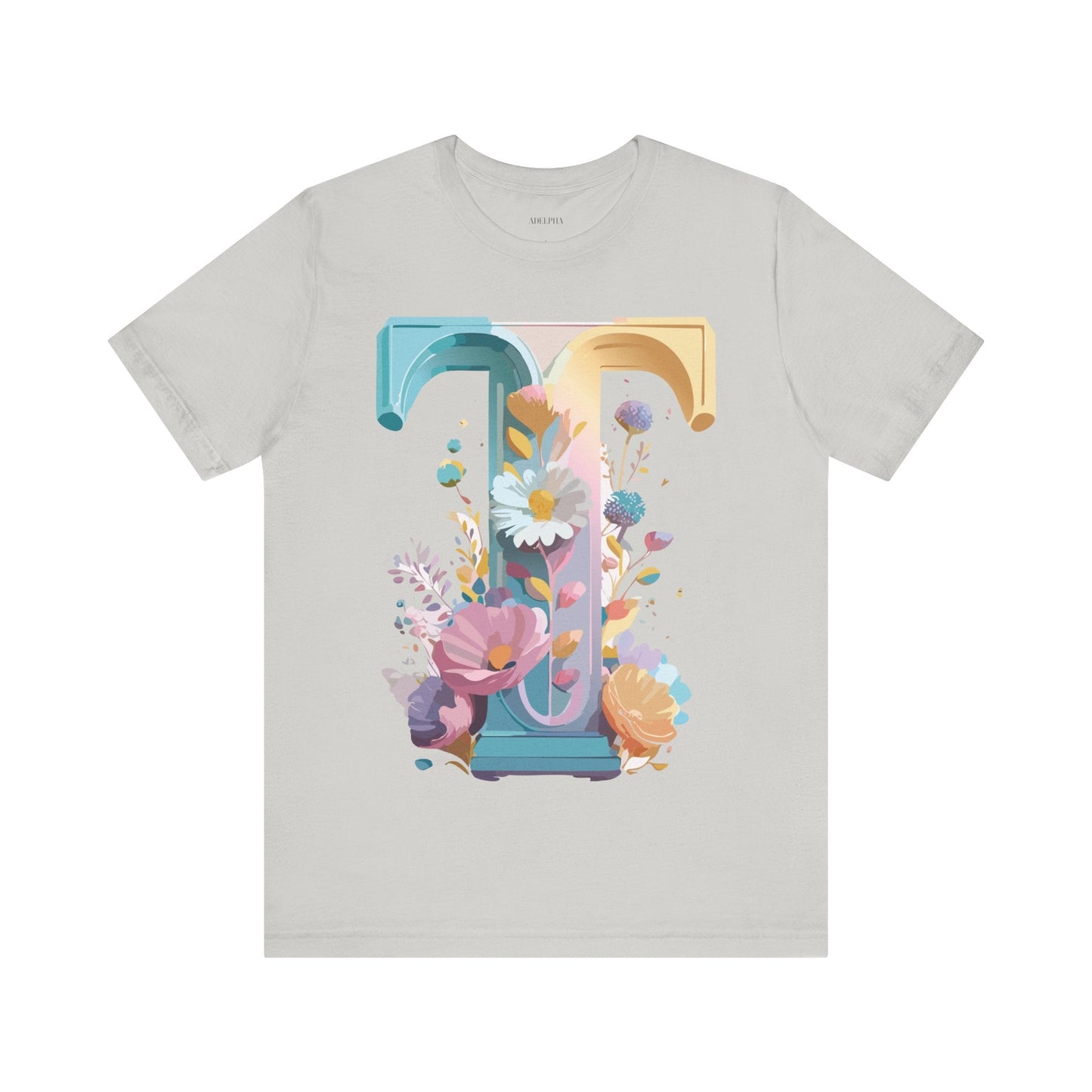 Unisex Letter T Shirt Graphic Tee With Vintage Adelpha Artwork Premium Comfort And Everyday Style