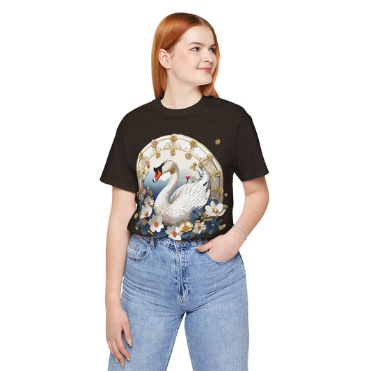 Medallion Graphic Unisex 100 Cotton Vintage Animal Medal Artwork Tee 44