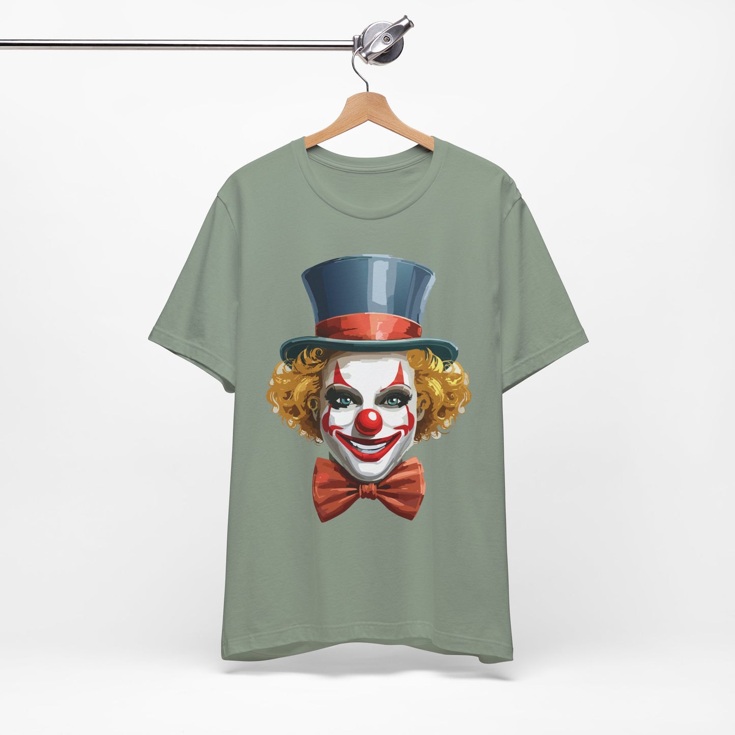 Clown Shirt, Funny Shirt, T-Shirt with Clown, Funny Art Design Tee, Circus Tees, Circus T-Shirt, Unisex Humor Wear 11