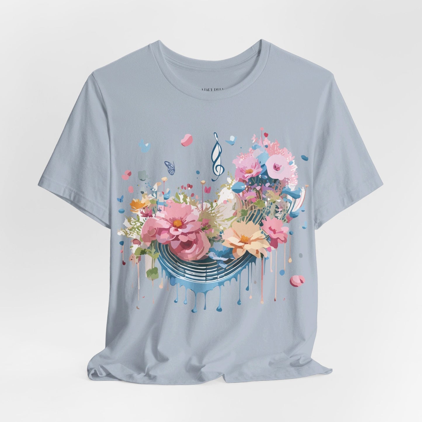 Adelpha Vintage Inspired Music Graphic Unisex T Shirt Tee For Everyday Casual Wear