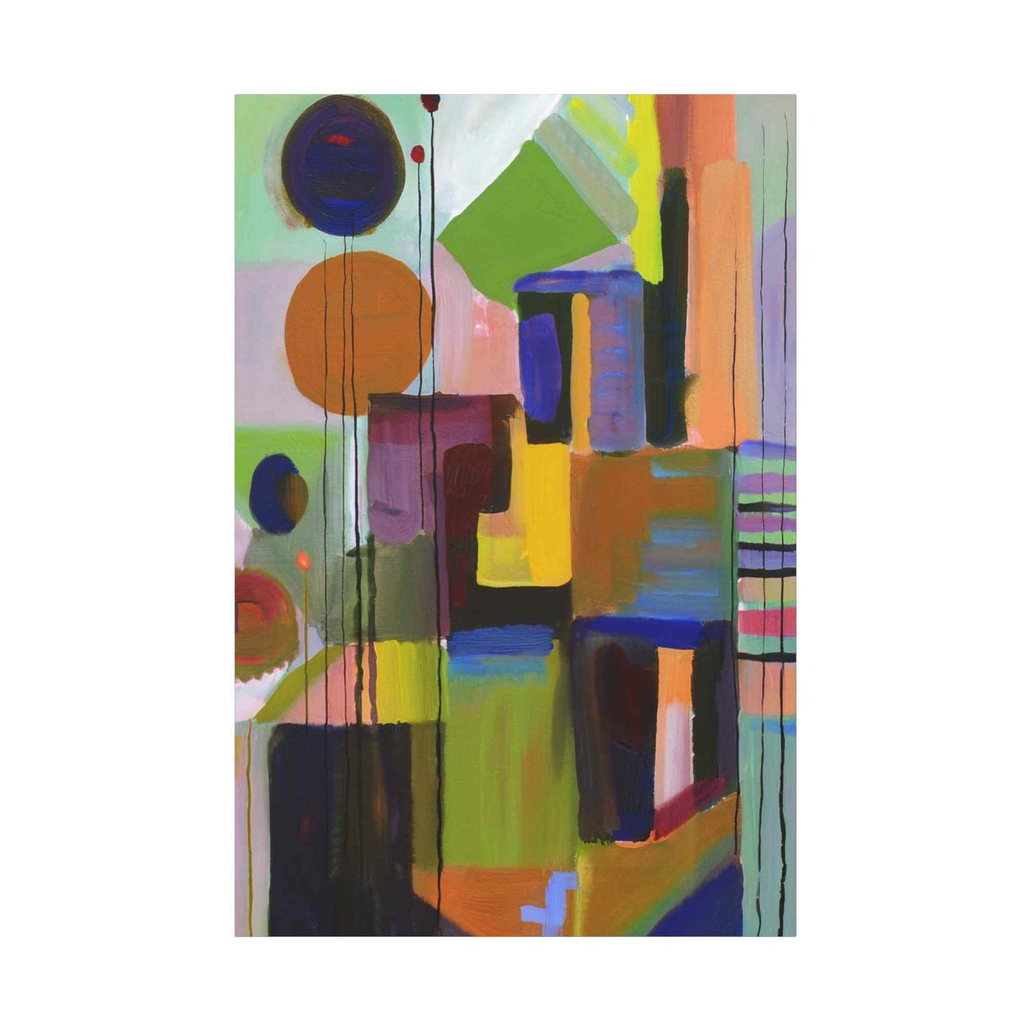 Abstract Painting Print Canvas 20x24,20x30,24x30, 24x32,24x36,30x40, 32x48,36x48,40x60 Pine-Wood Inner Frame ABS-3