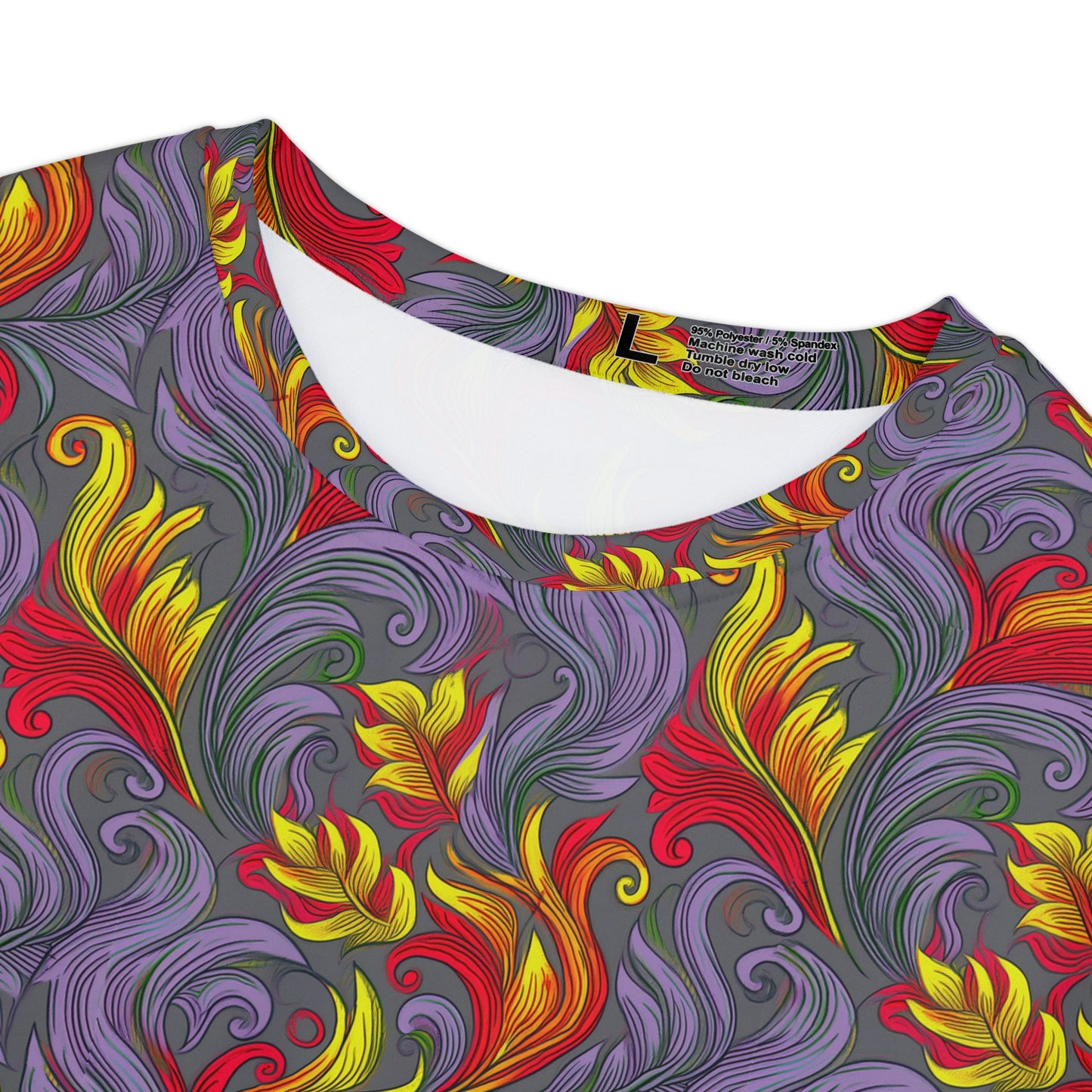 Women Poly Span T-Shirt with Floral Print