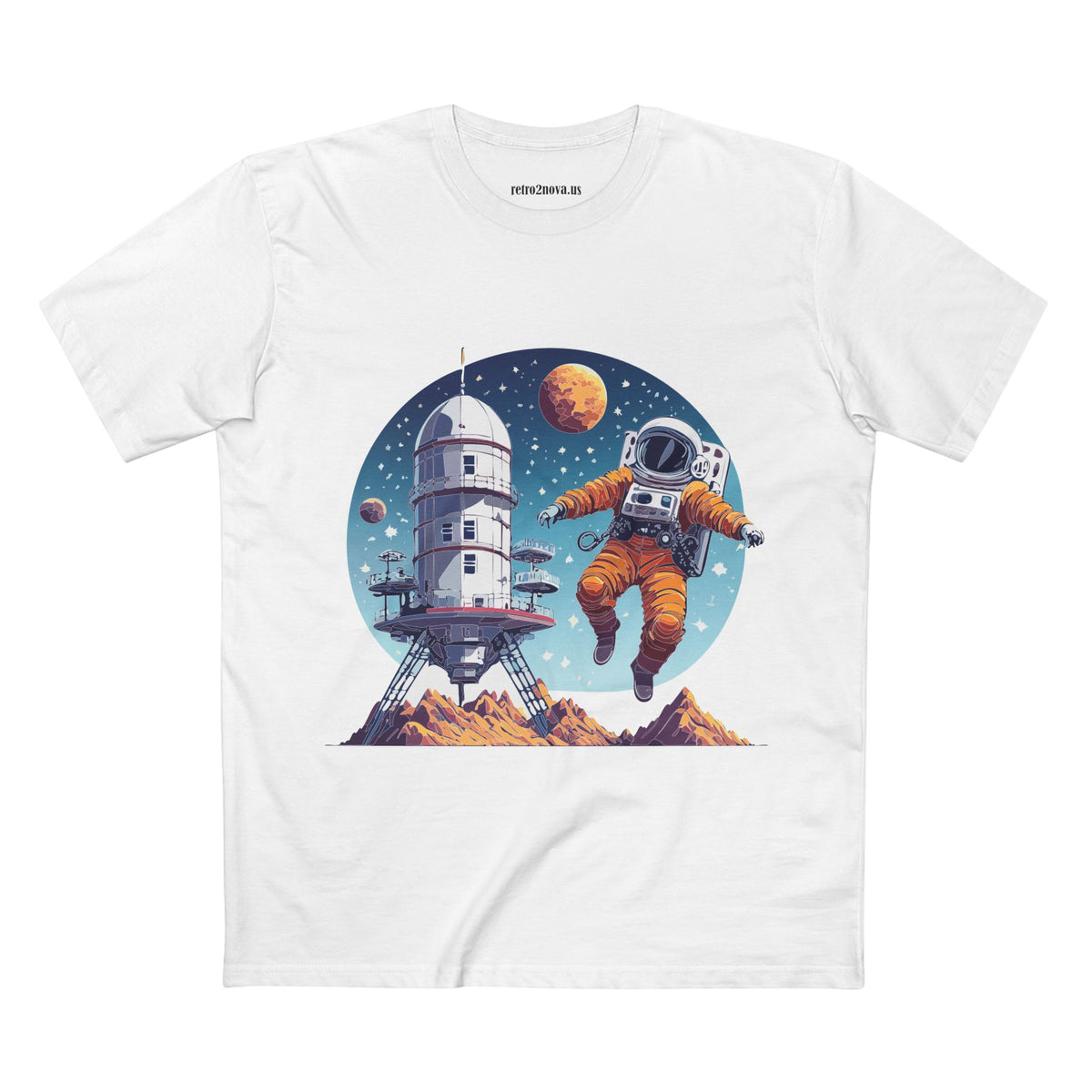 Cosmos Astronaut Graphic Tee Staple Unisex 100 Cotton Tee Shirt - CS-18