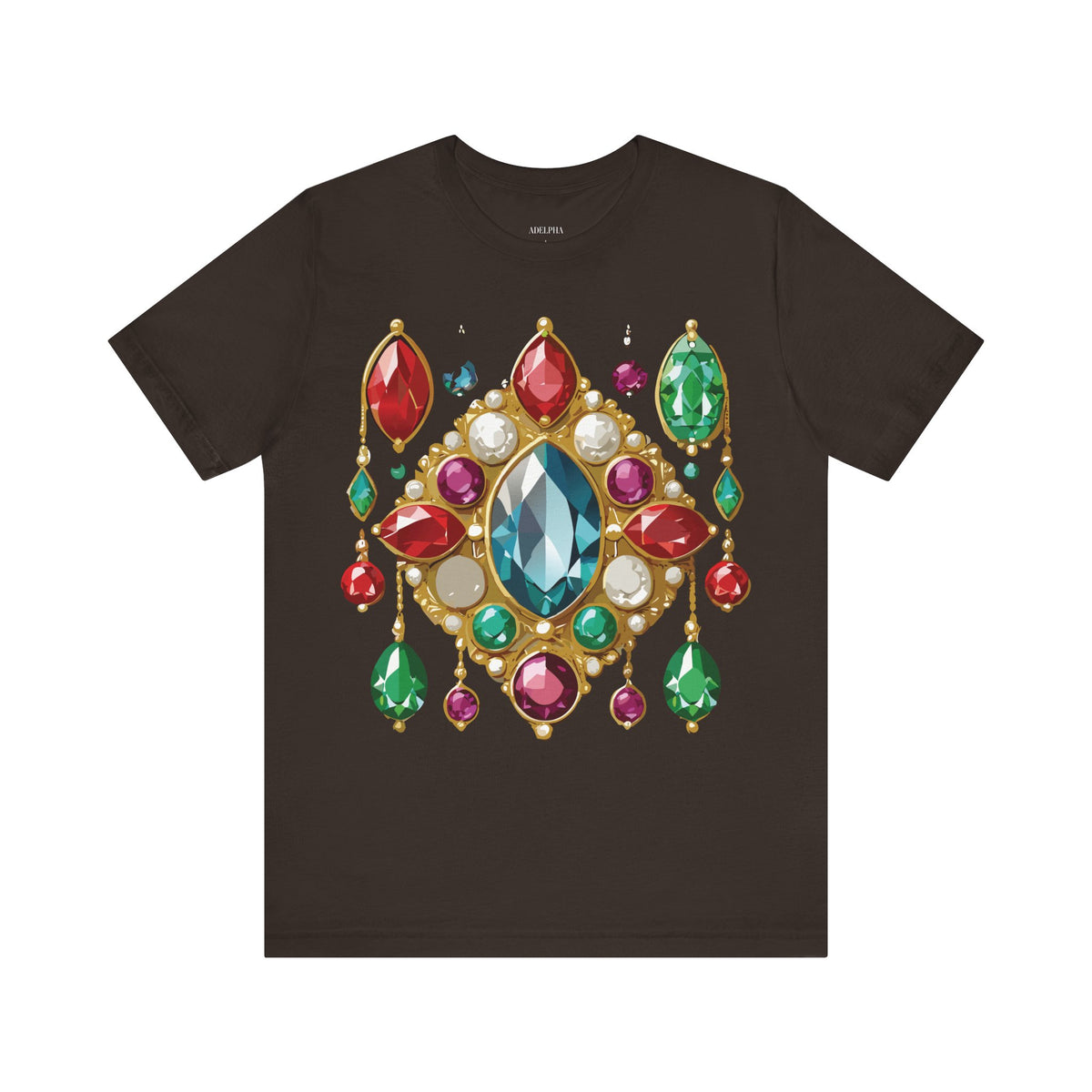 Jewelry Graphic Unisex Cotton Bella+Canvas Tee with Art Design n138