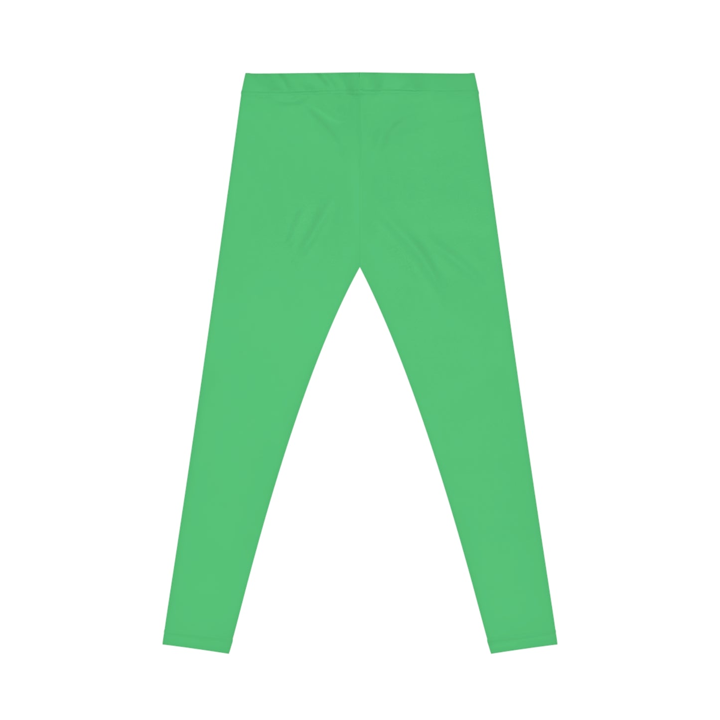 Emerald Green Color Women's Poly-Span Casual Leggings XS-2XL