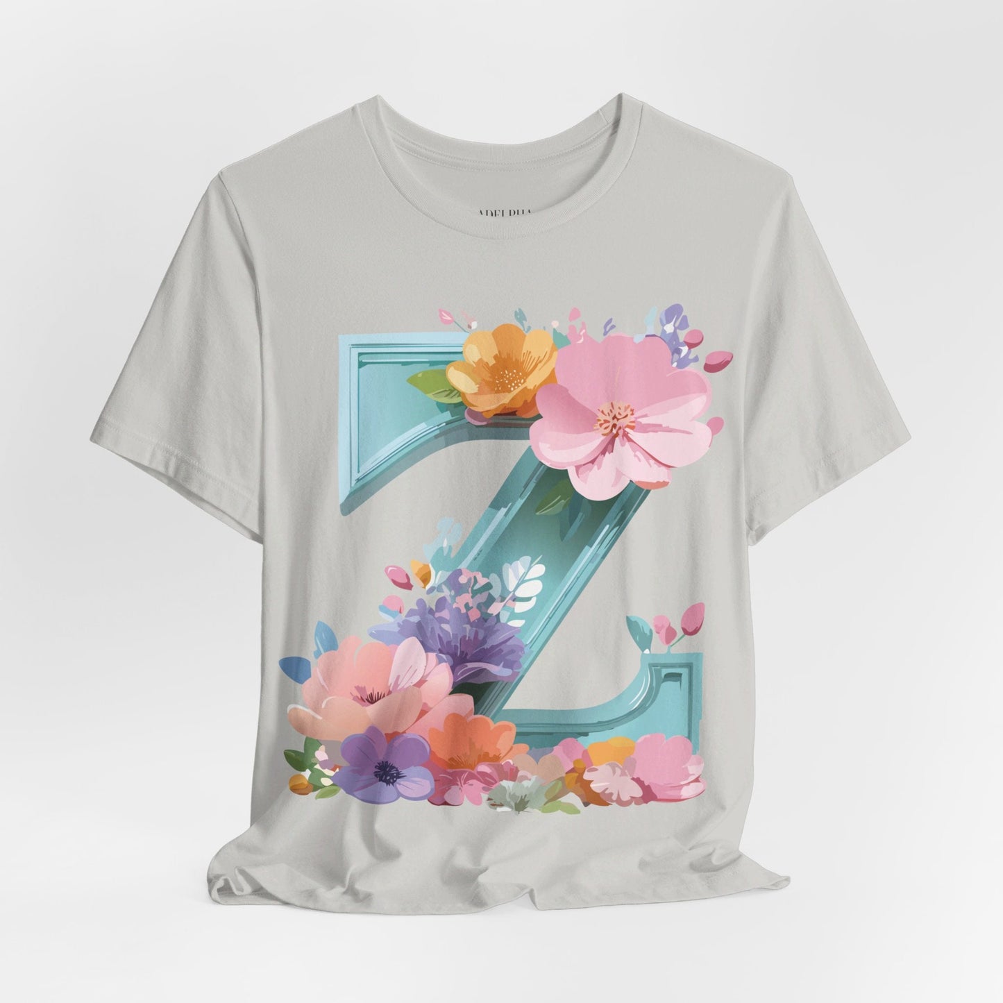 Letter Z Shirt Graphic Tee Unisex Jersey Short Sleeve Premium Vintage Inspired Artwork Adelpha