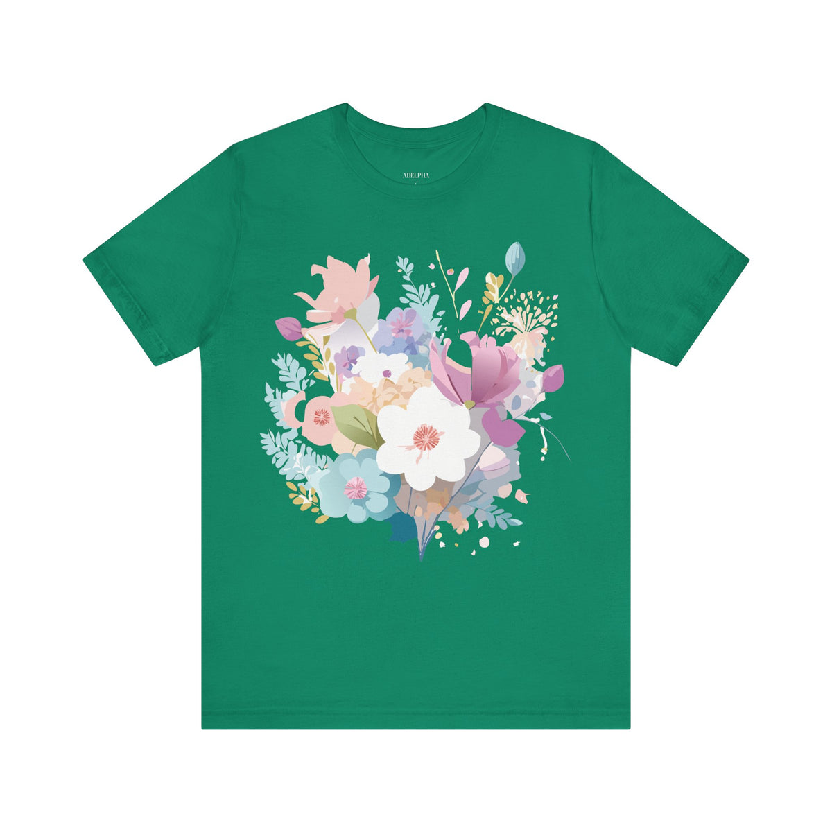 Floral Graphic Tee Shirt - Bella+Canvas Unisex 100 Cotton 47