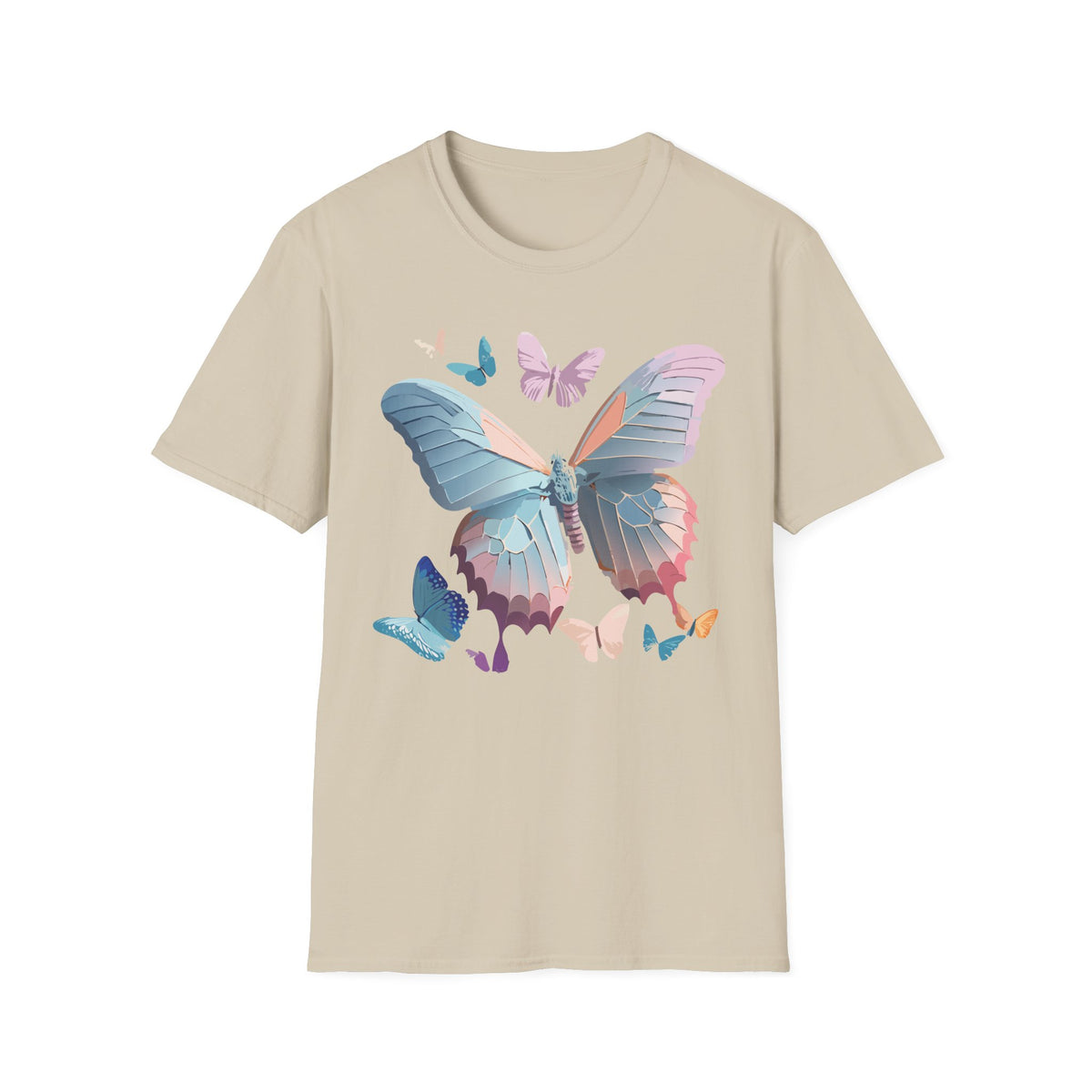 Butterfly Watercolor Tee — Pastel Wings Graphic Tee Unisex 100 Cotton Gildan T-Shirt