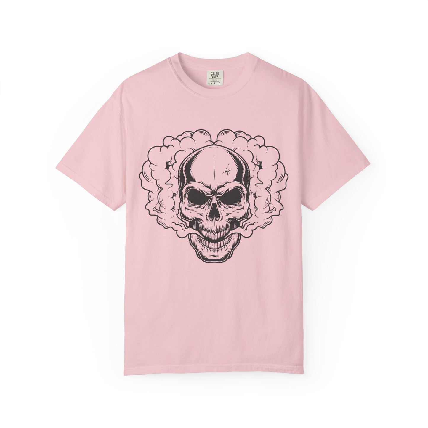 Camiseta unisex de algodón con calavera 