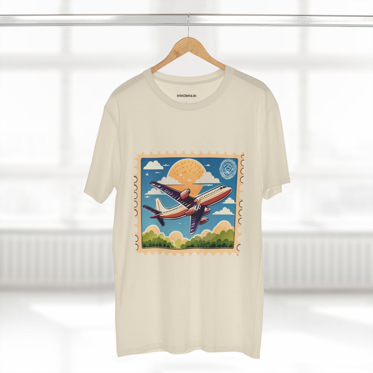 Postage Stamp Shirt Unisex Premium Cotton Tee PS13 Original Art Design Retro2Nova