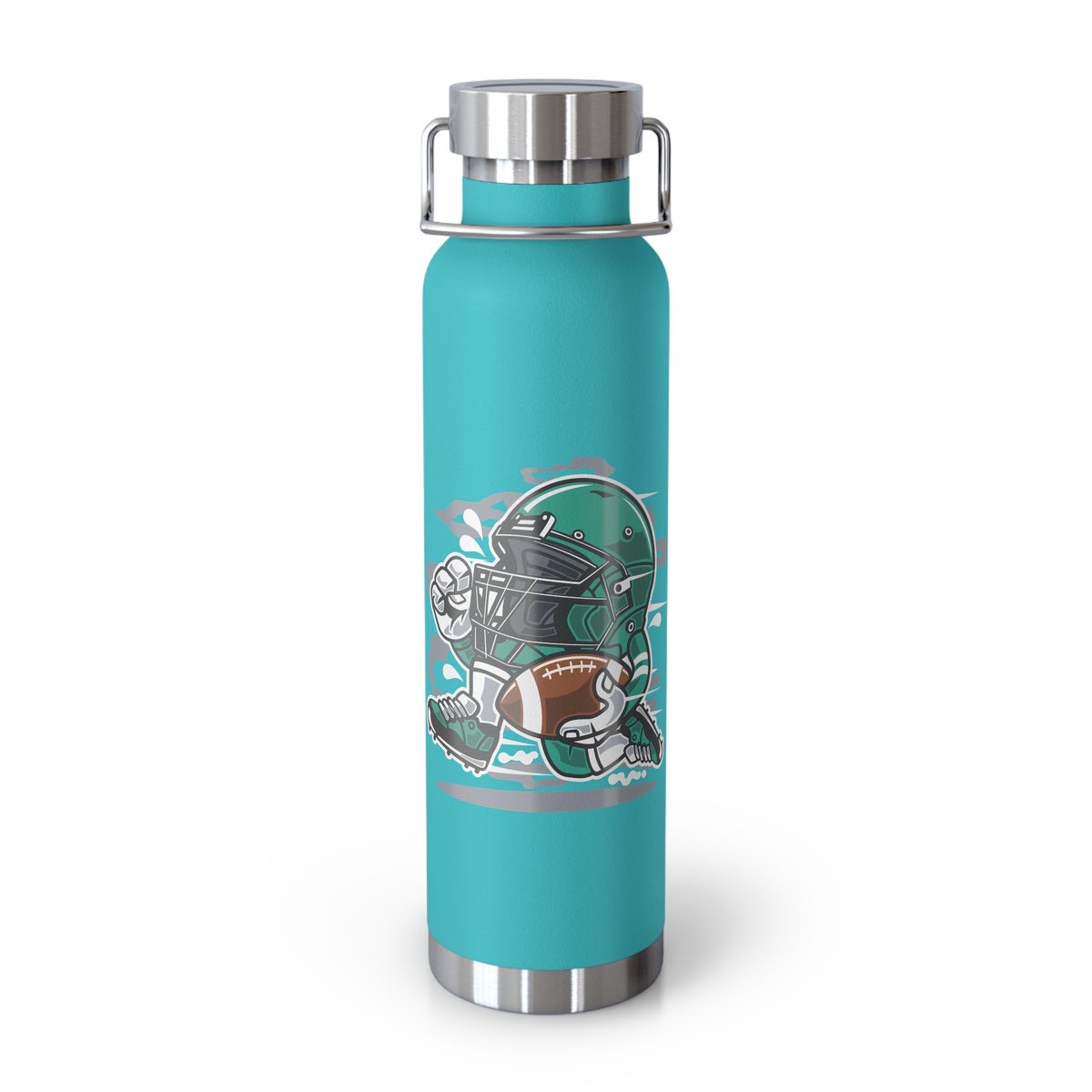 22oz Copper Insulated Water Bottle with Cartoon Design - CV22