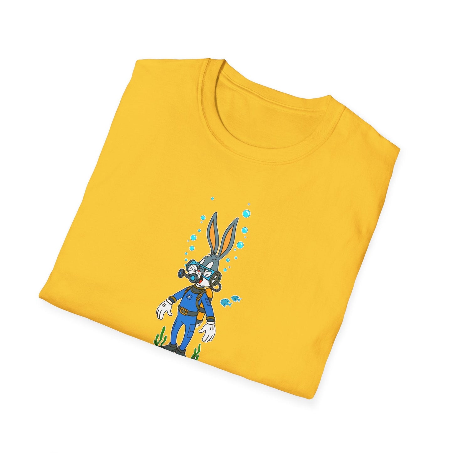 Bugs Bunny Animation Shirt Unisex T Shirt Cartoon Design Tee 100 Percent Cotton Gildan Softstyle