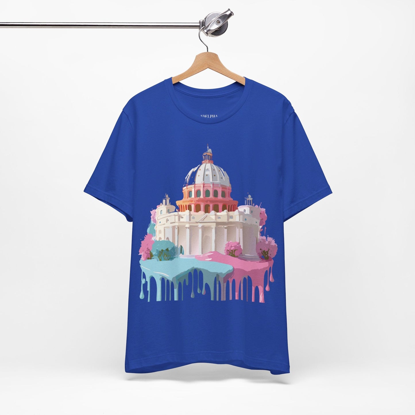 Unisex Graphic Tee With Rome Artwork By Adelpha Vintage Inspired Short Sleeve Shirt