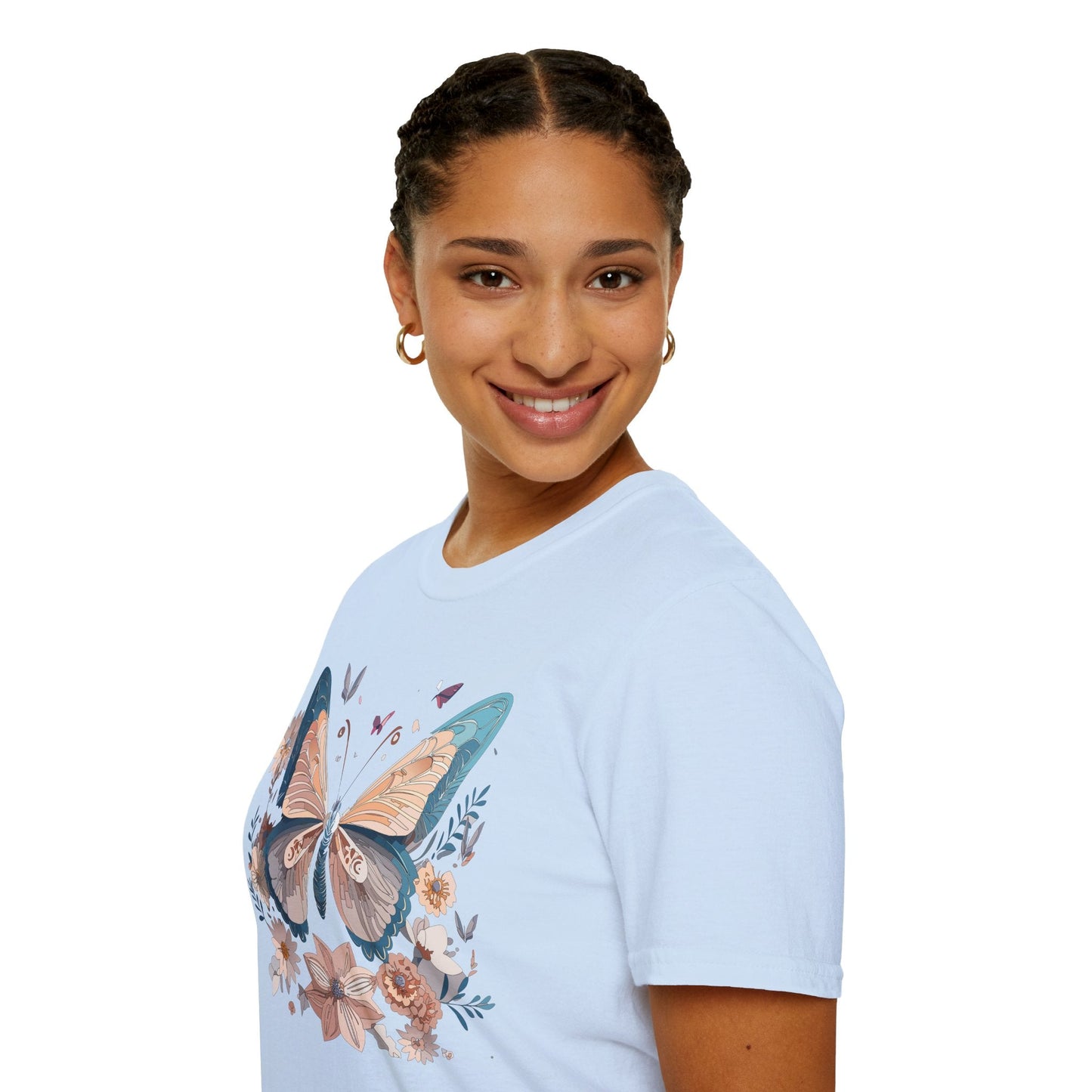 Monarch Butterfly T Shirt Unisex Softstyle Gildan 64000 Tee Lightweight Comfort Fit
