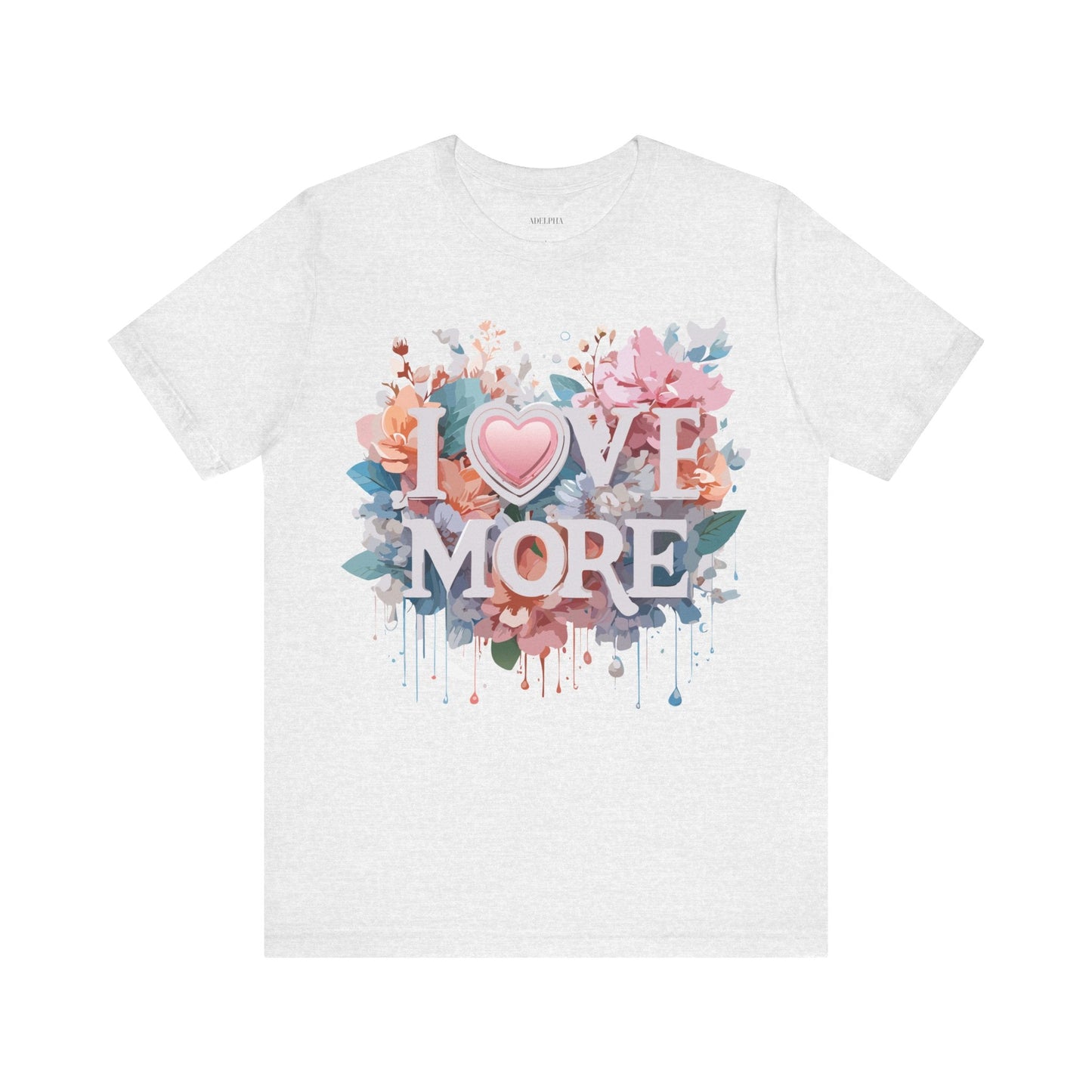 Valentine Day Graphic Unisex 100 Cotton Vintage Artwork with Love and Flower Design Tee 17