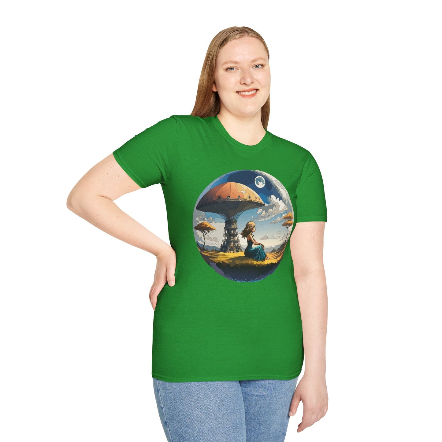 Womens Graphic T Shirts Art Design Shirt Softstyle Short Sleeve Cotton Tee Premium Quality
