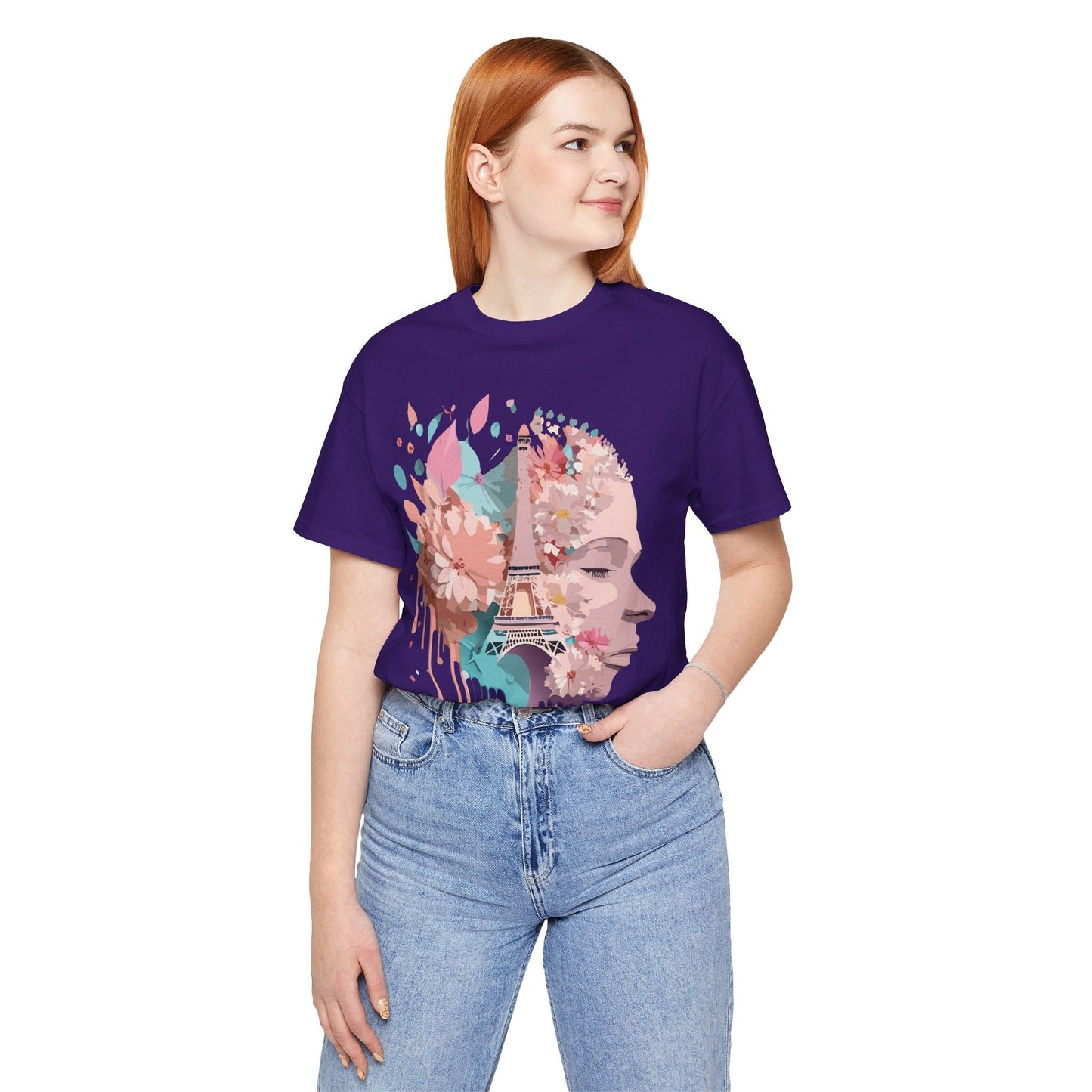 Tourist Shirt Paris Graphic Tee Unisex Jersey Short Sleeve Premium Vintage Inspired Adelpha Artwork