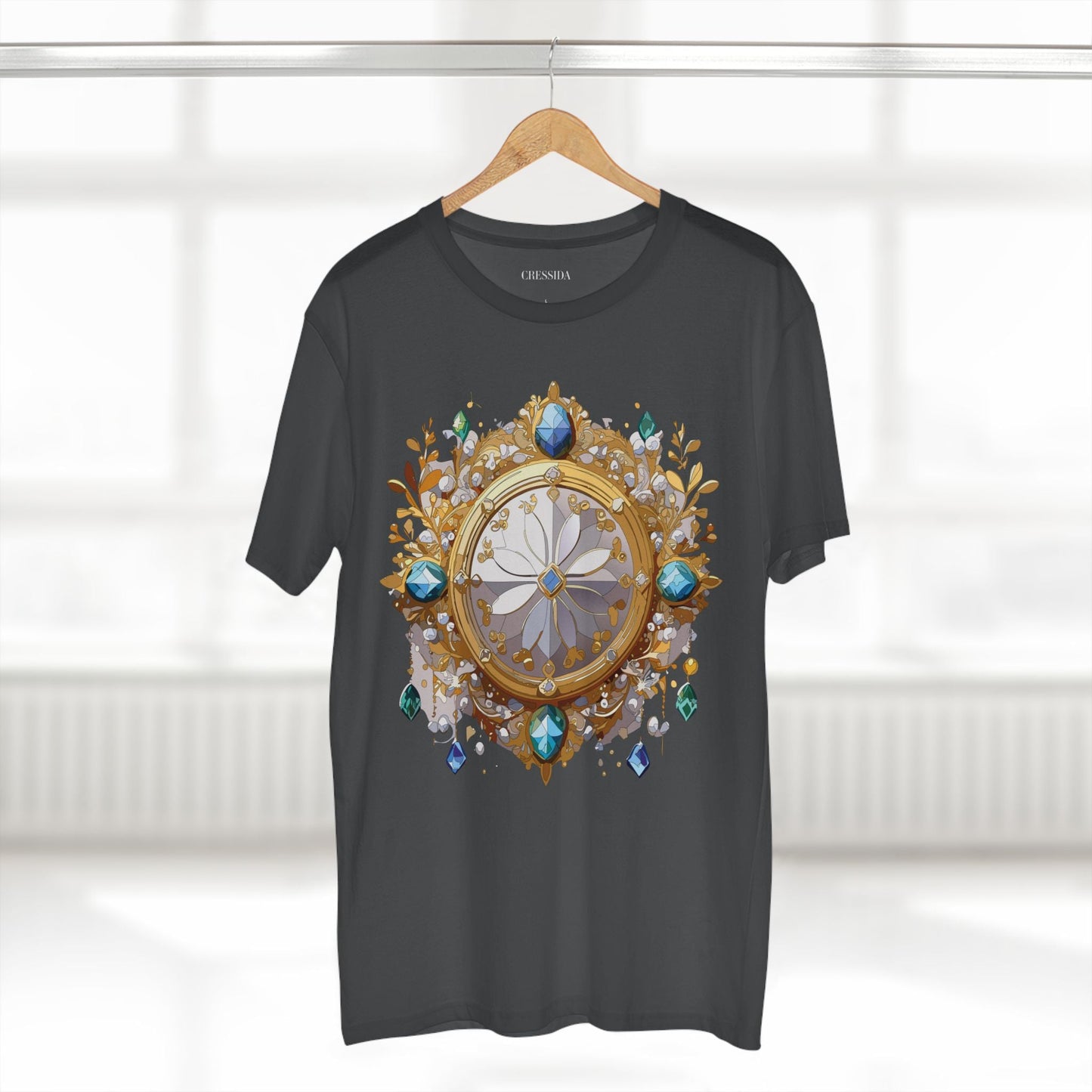 Medallion Graphic T-Shirt Unisex 100 Cotton With Gold Art Design Medal Tee 13