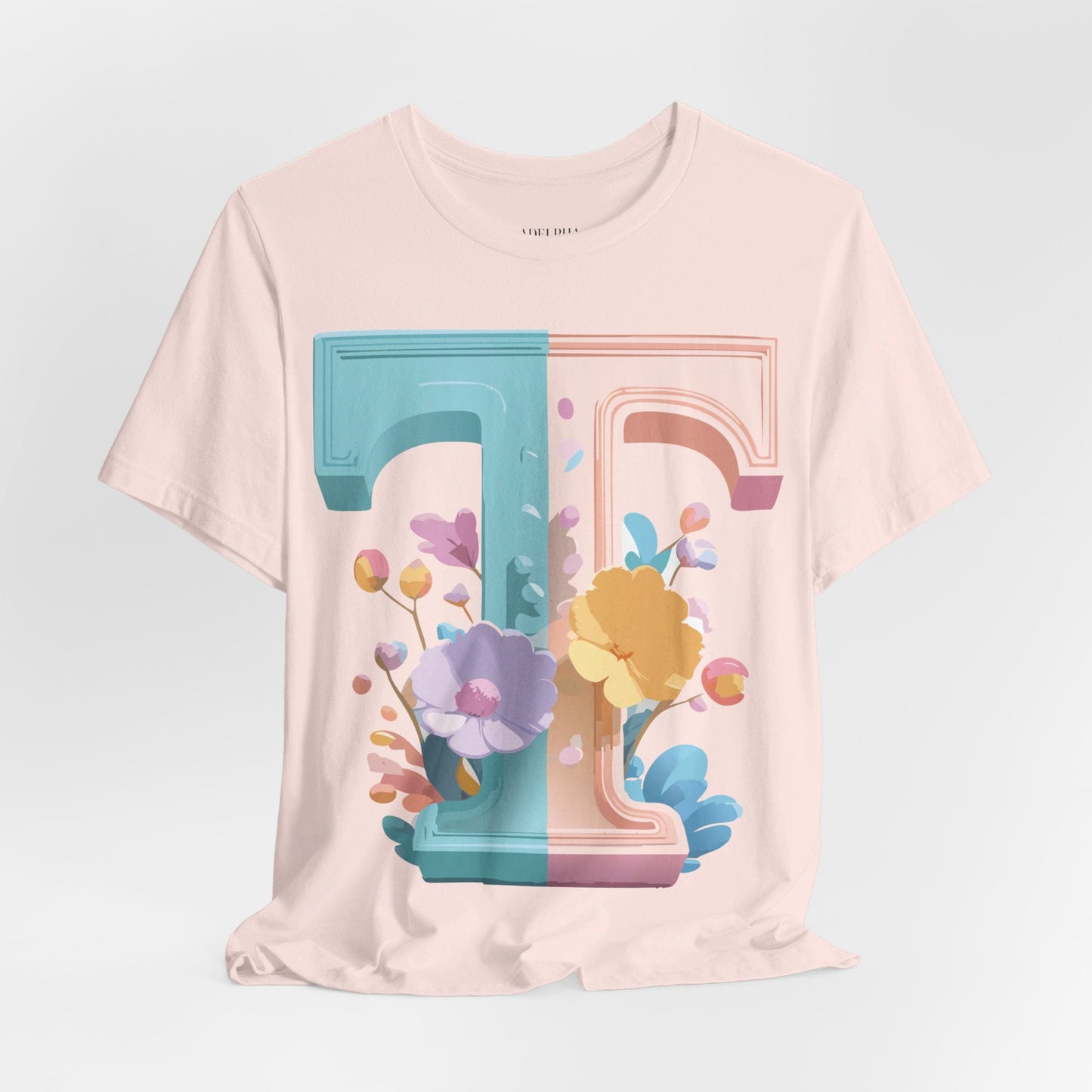 Adelpha Graphic Tee Unisex Short Sleeve Letter Shirt Featuring Vintage Inspired Artwork
