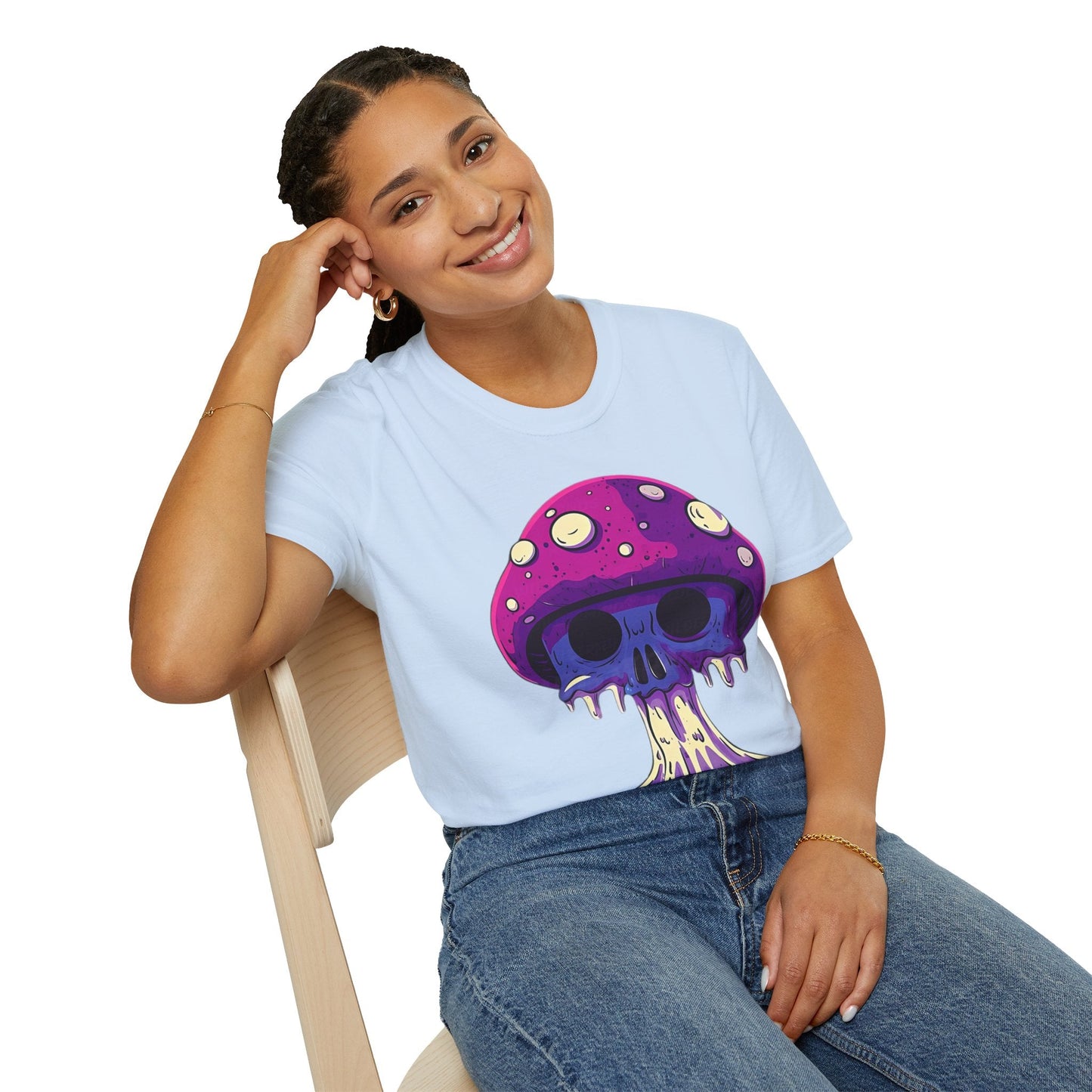 Mashroom Tee Shirt Unisex Funny Mashroom Graphic Softstyle Tee Gildan 64000 Quality Cotton