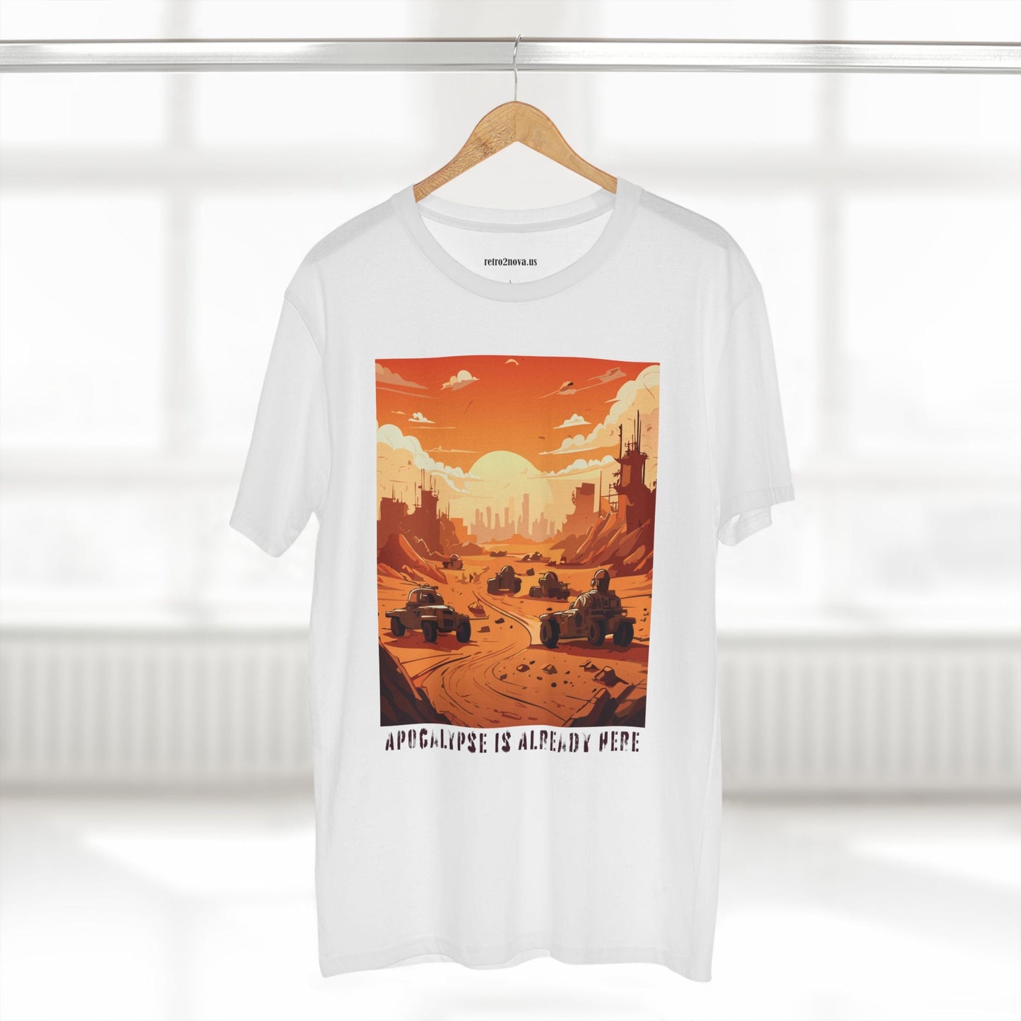 Retro2Nova Cataclysm Doomsday Unisex Premium Cotton Tee With Original Art Design