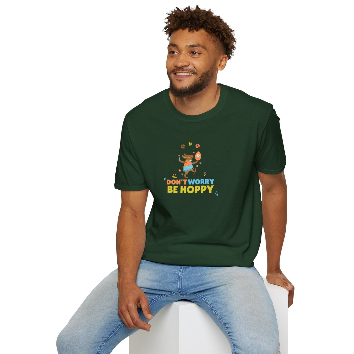 Easter Day T Shirt With Signature Art Design Unisex Softstyle Tee 64000 By Gildan