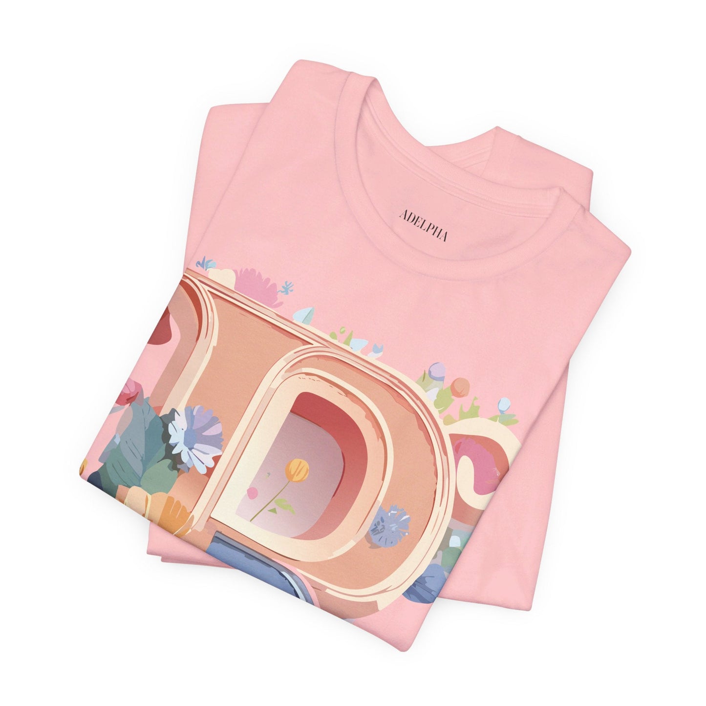 Letter R Shirt Graphic Tee Unisex Short Sleeve By Adelpha Vintage Art Design Tee