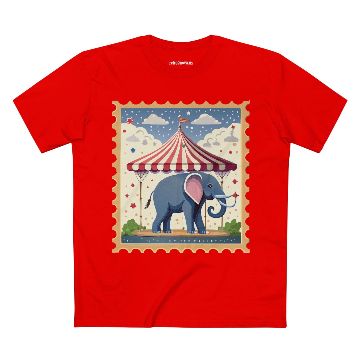 Stamp Shirt Postage Stamp Tee Unisex Premium Cotton Original Art Design Retro2Nova Collection