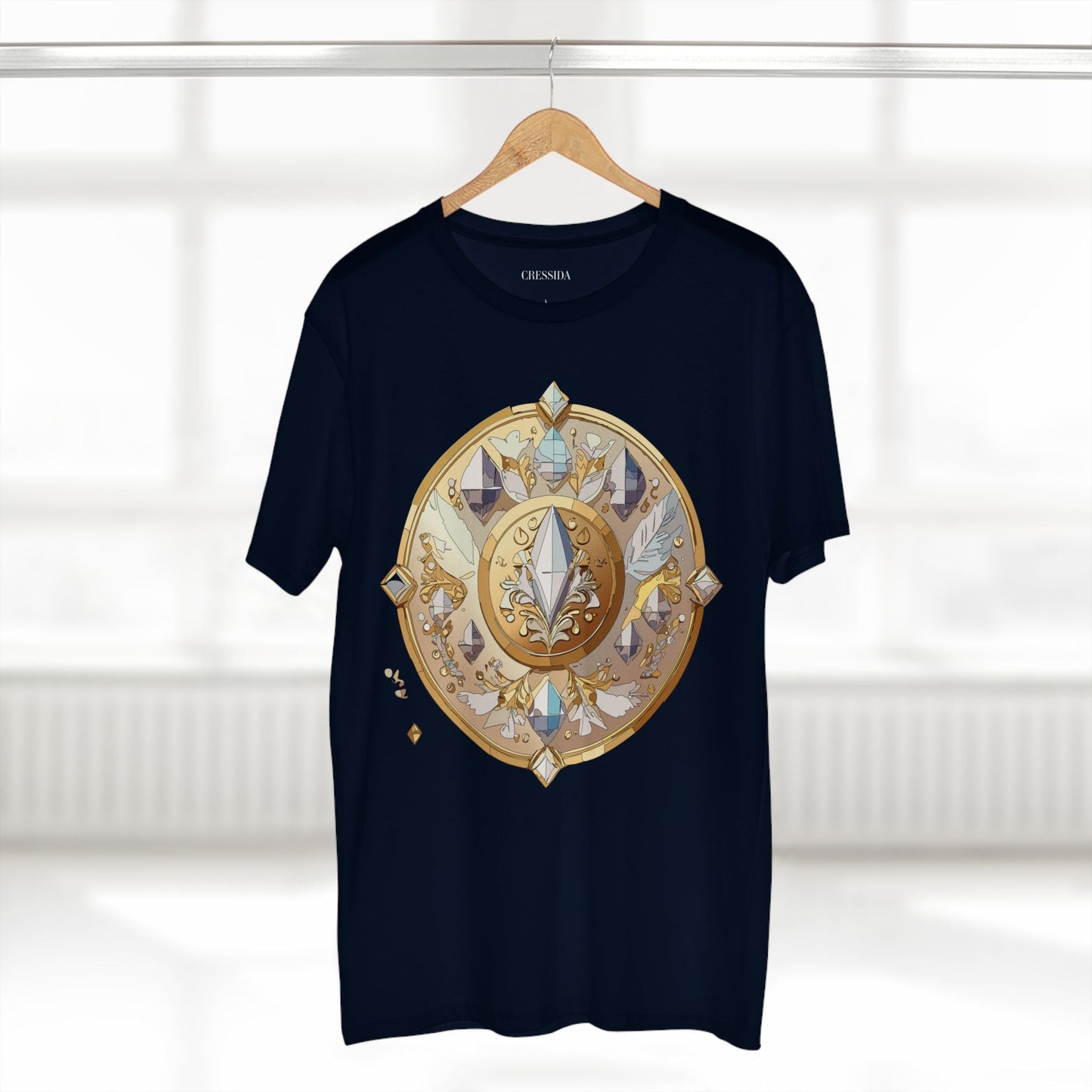 Medallion Graphic T-Shirt Unisex 100 Cotton With Gold Art Design Medal Tee 24