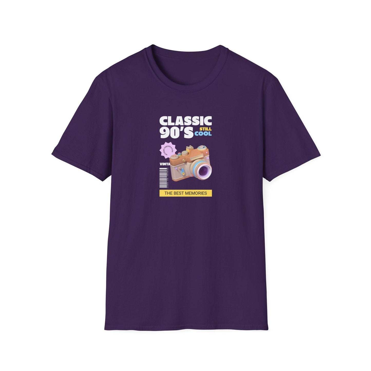 90s Camera T-Shirt Classic 90s Cool Unisex Cotton Retro Photography Tee