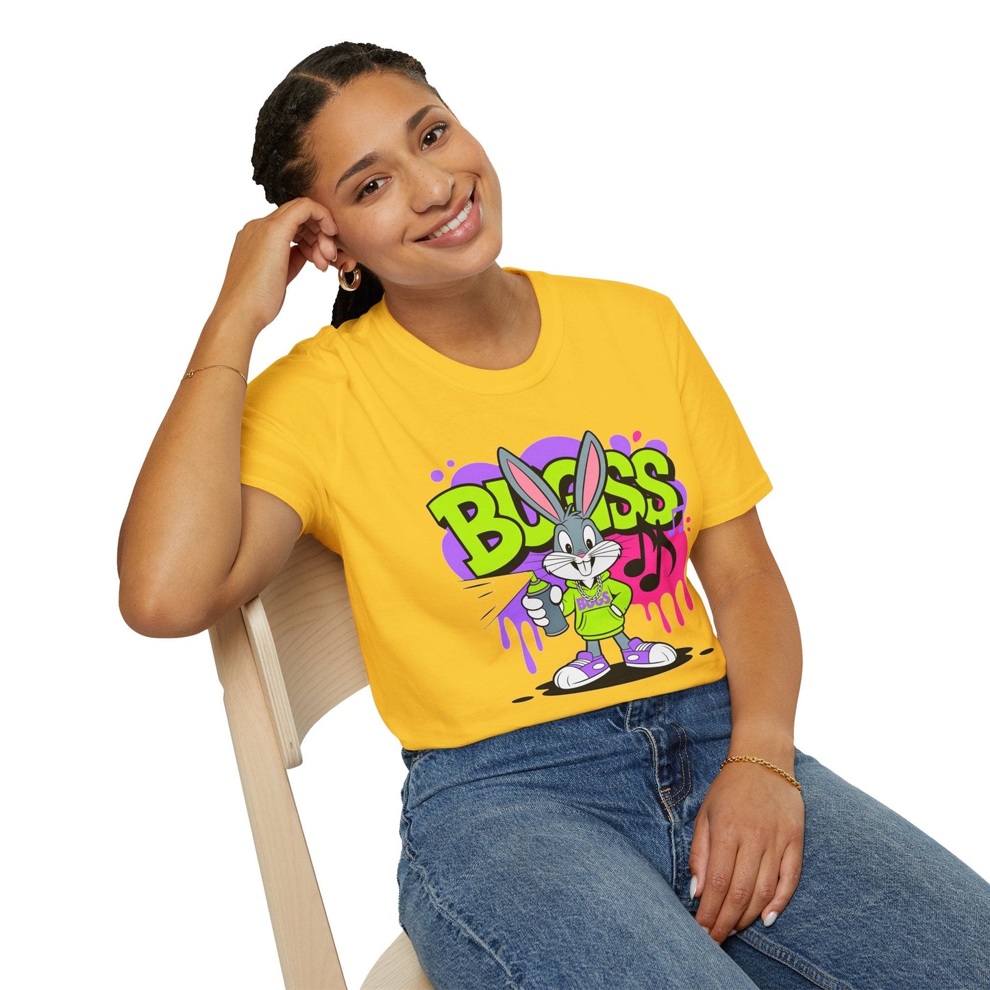 Cartoon T Shirt With Animation Unisex Funny Animals Tee Softstyle Gildan 64000 Apparel