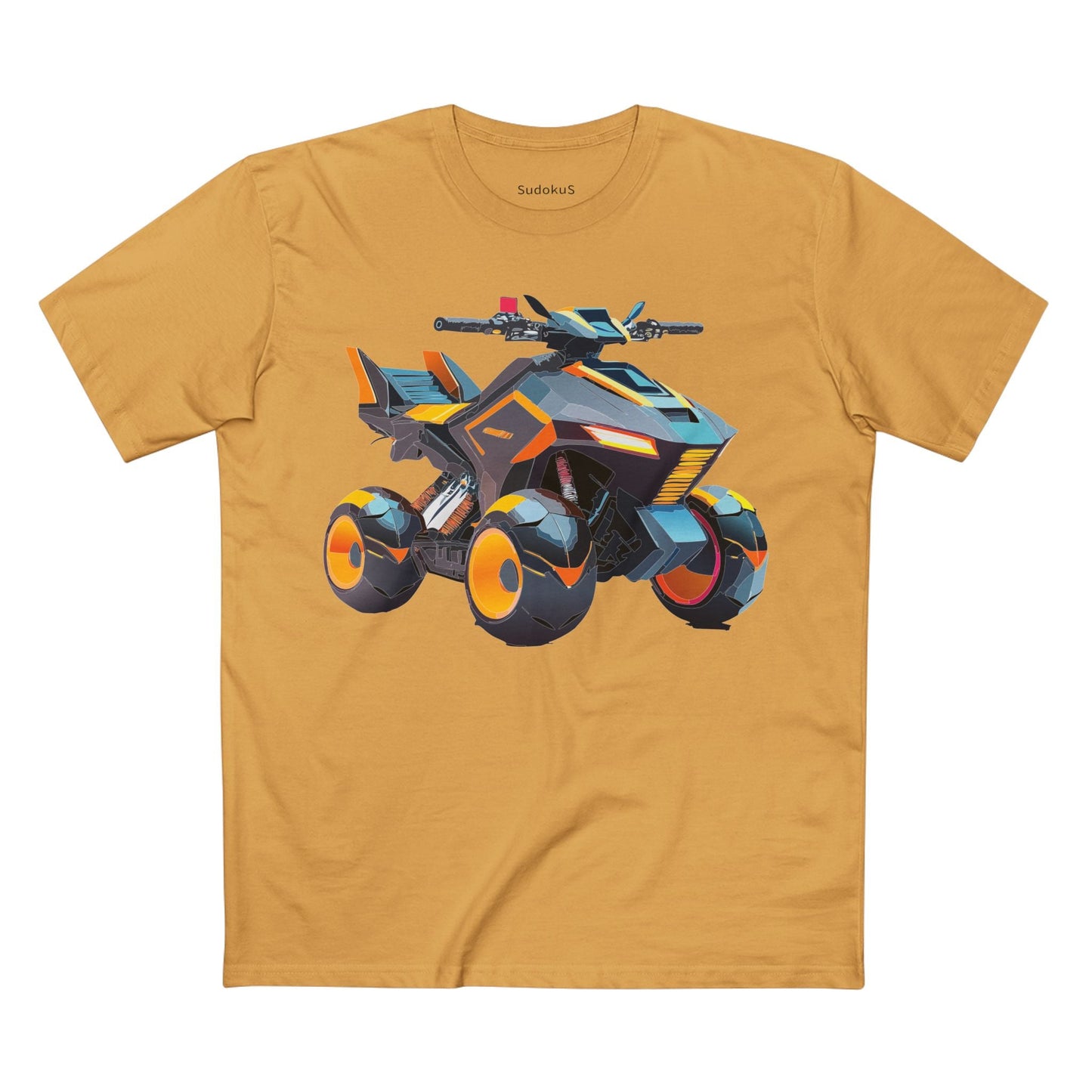 Moto Bike Graphic Unisex 100 Cotton Staple Tee 14
