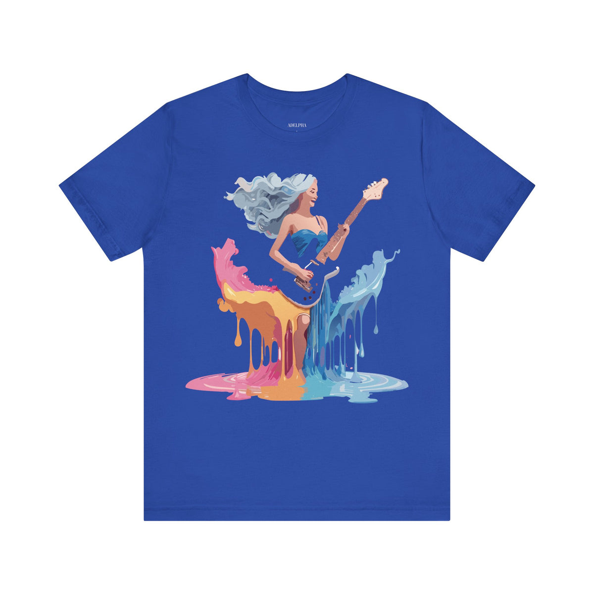 Music Graphic Unisex Cotton Bella+Canvas Tee with Art Design n168