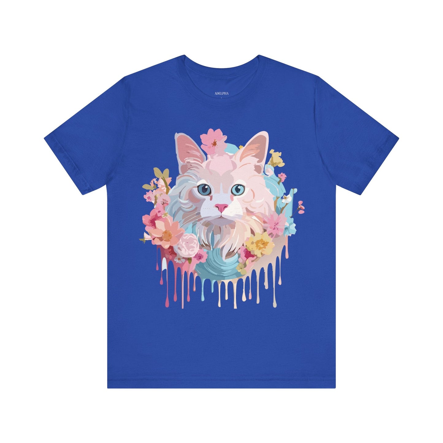 Cat Graphic Tee Unisex Shirt With Cat Art By Adelpha Vintage Inspired