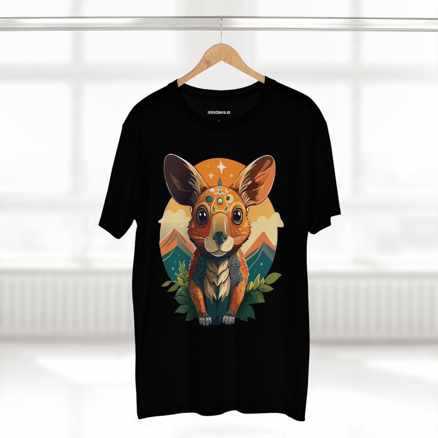 Rabbit Animals Shirt Unisex Premium Cotton Tee With Original Art Design From Retro2Nova Collection Premium Art Apparel