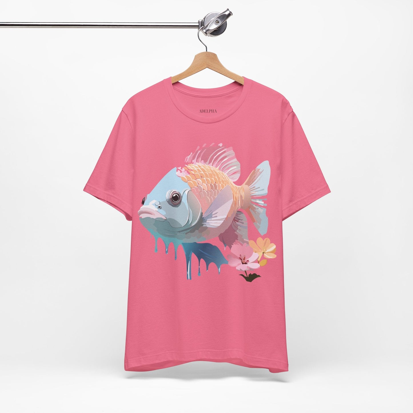 Fish Graphic Unisex 100 Cotton Vintage Artwork Tee 1