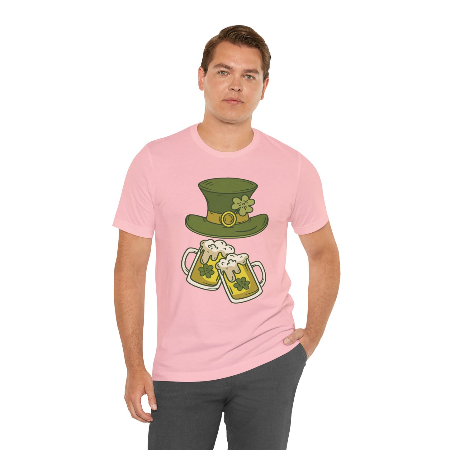 Unisex Cotton Tee Shirt with Lucky Prints