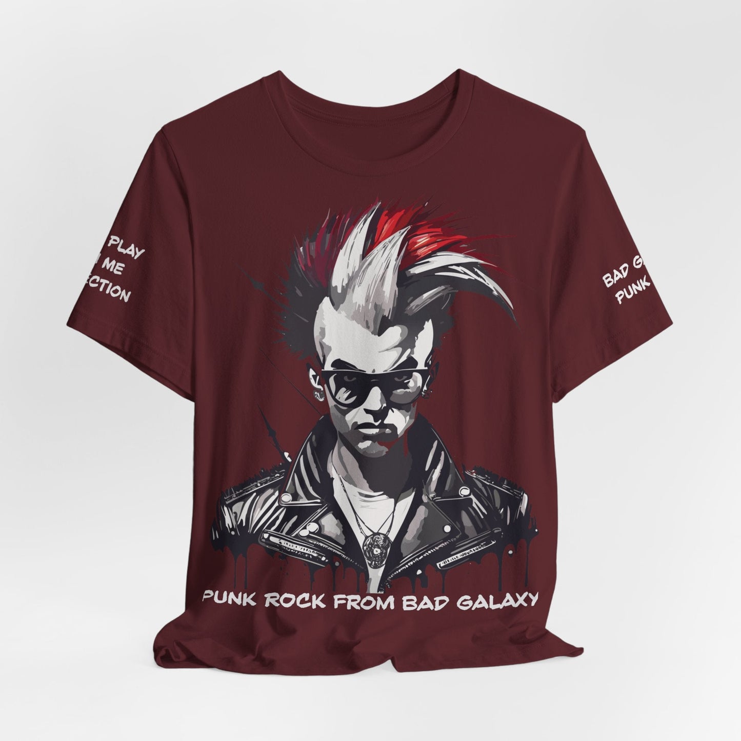 Punk Rock Tee Shirt Made In USA 100 Percent Cotton Eco Friendly Inks Durable Stitching