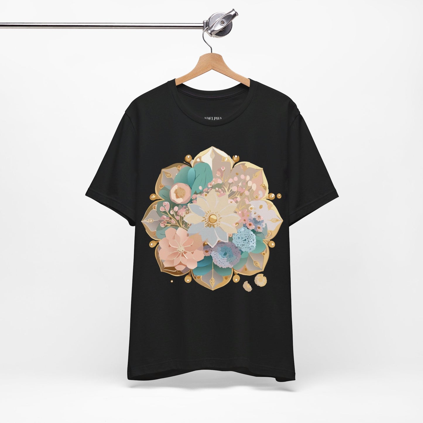 Mandala Graphic Unisex 100 Cotton Vintage Floral Artwork Tee 14