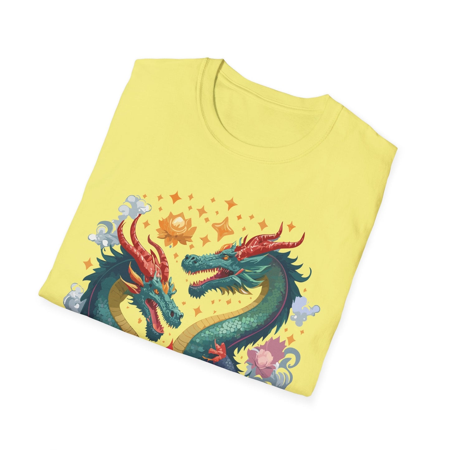 Dragon Graphic Unisex 100 Cotton Tee with Animal Artwork Design 2