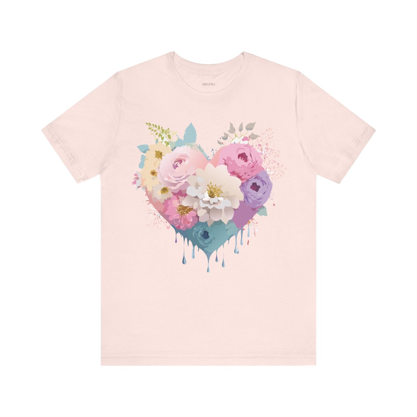 Valentine Graphic Tee Unisex Short Sleeve Shirt With Adelpha Vintage Artwork Design