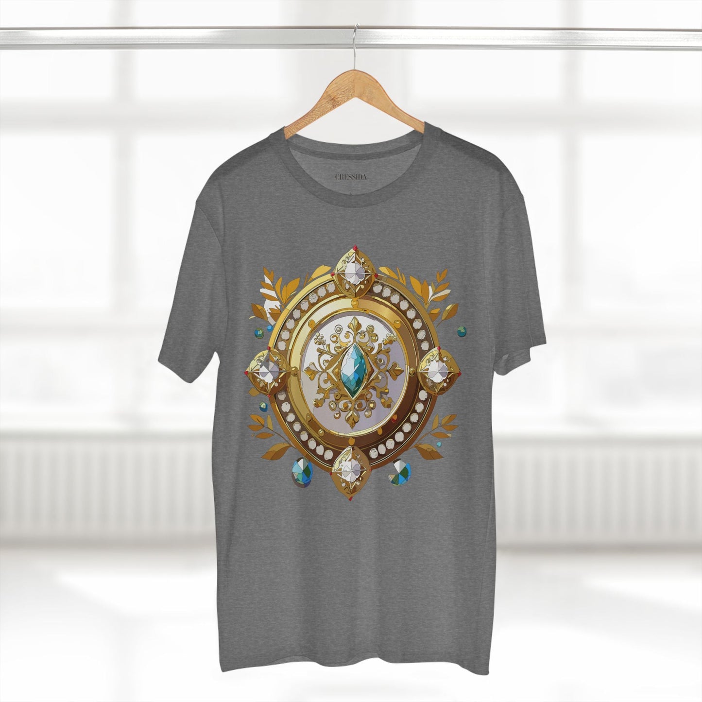 Medallion Graphic T-Shirt Unisex 100 Cotton With Gold Art Design Medal Tee 12