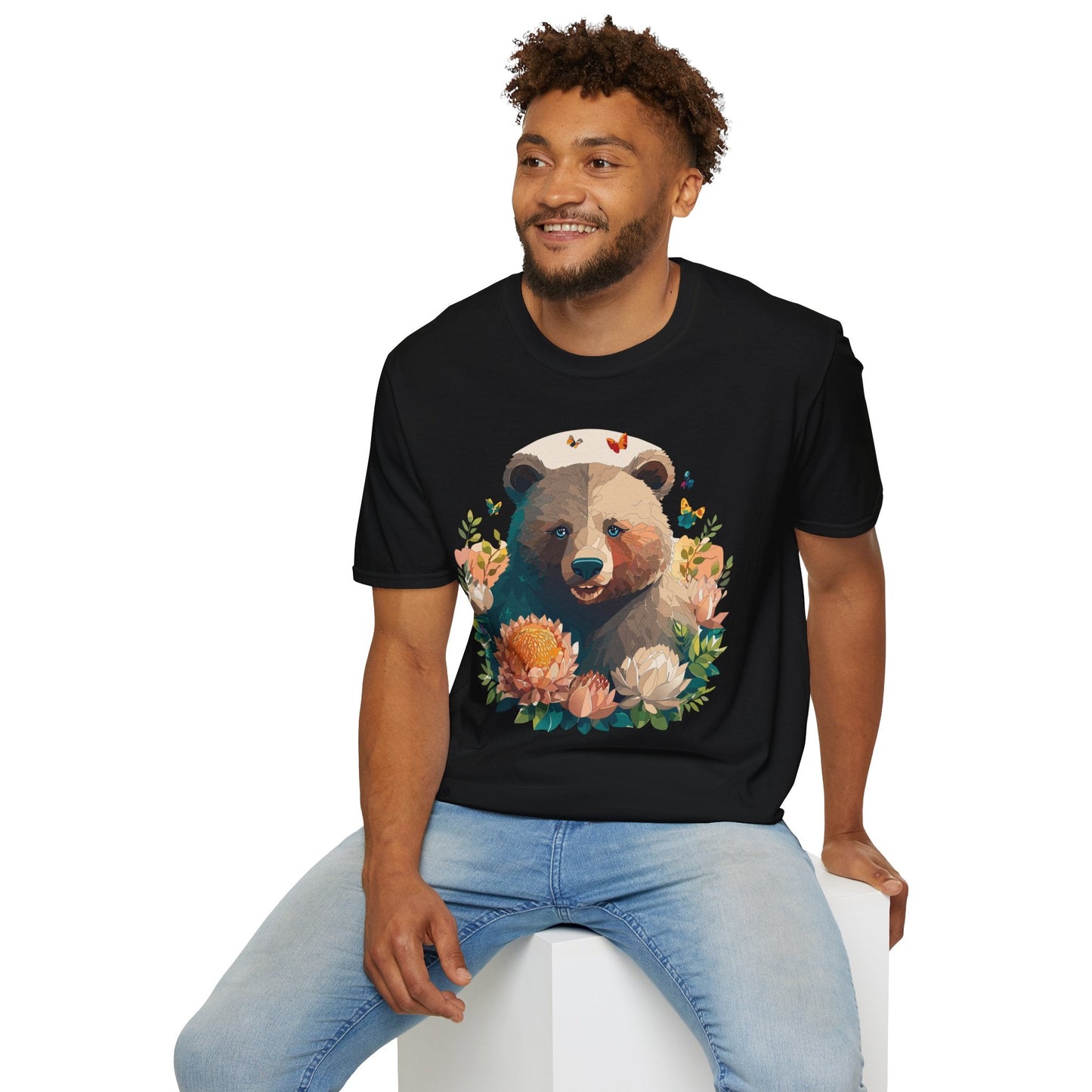 Bear T Shirt Unisex Teddy Bear Shirt Softstyle 100 Percent Ring Spun Cotton Tee Essentials