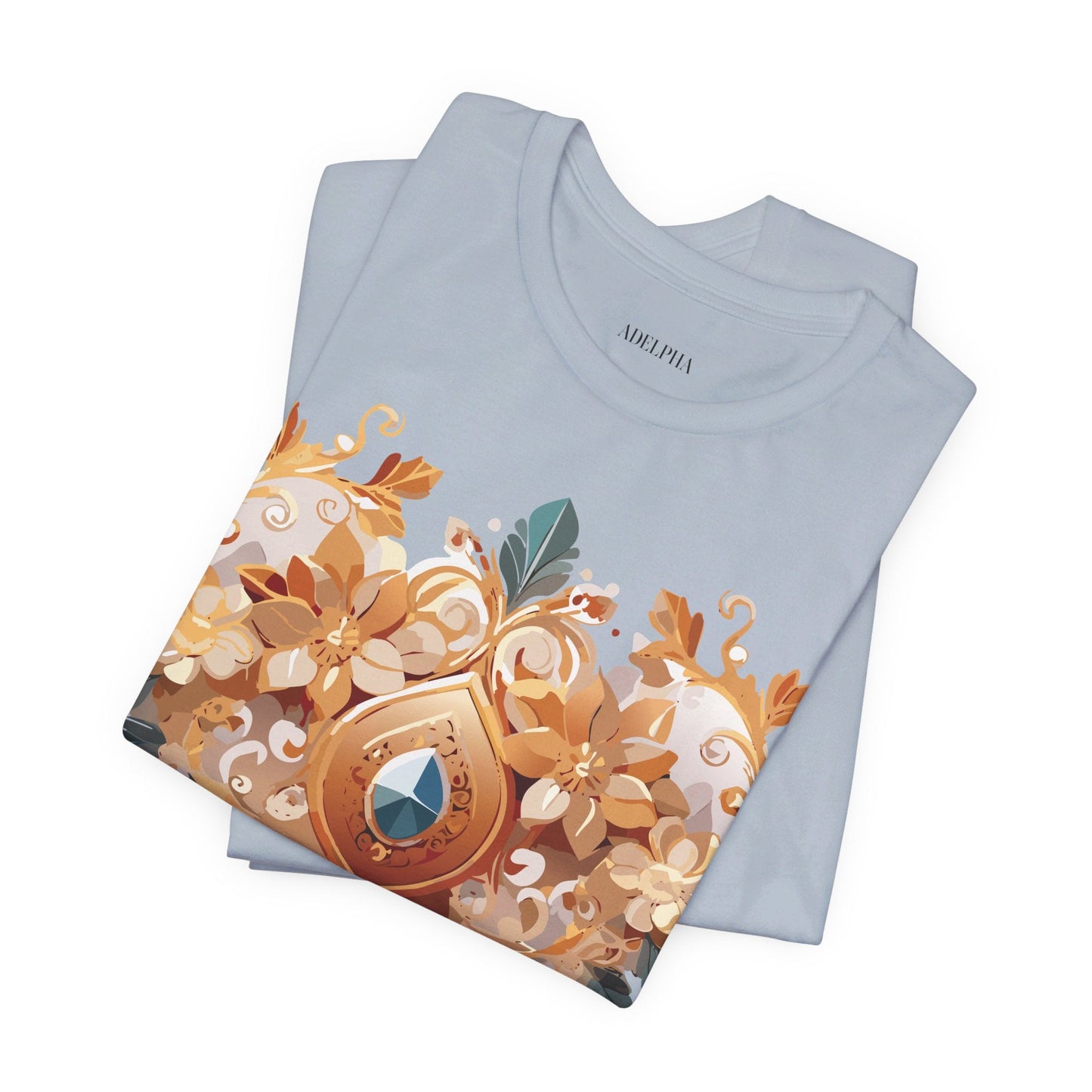 Jewelry Graphic Unisex 100 Cotton Vintage Treasure Art T-Shirt 34