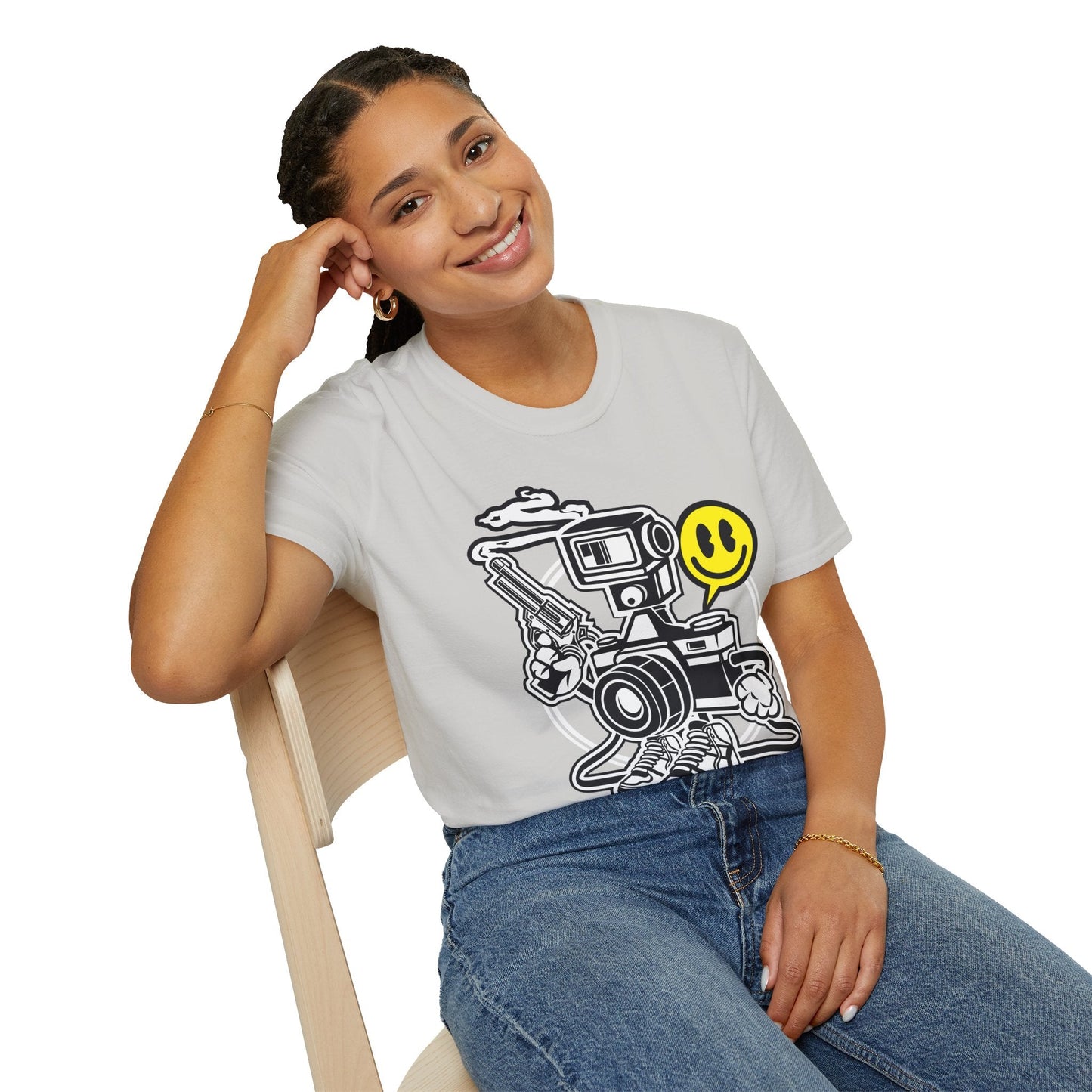 Cartoon T Shirt Animation Graphic Tee Unisex Funny Tee Shirt Gildan Softstyle 64000