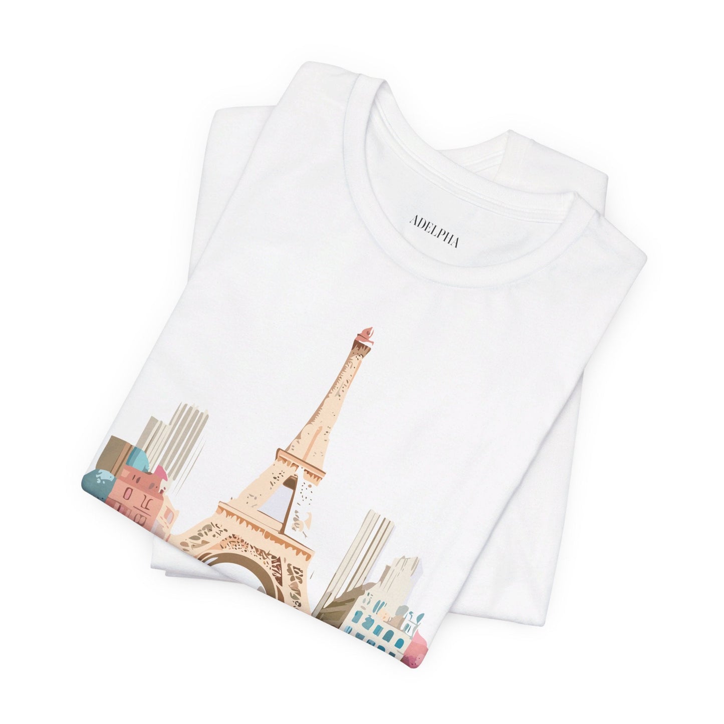 Paris Tourist Shirt Unisex Graphic Tee With Vintage Inspired Artwork Adelpha Art Design